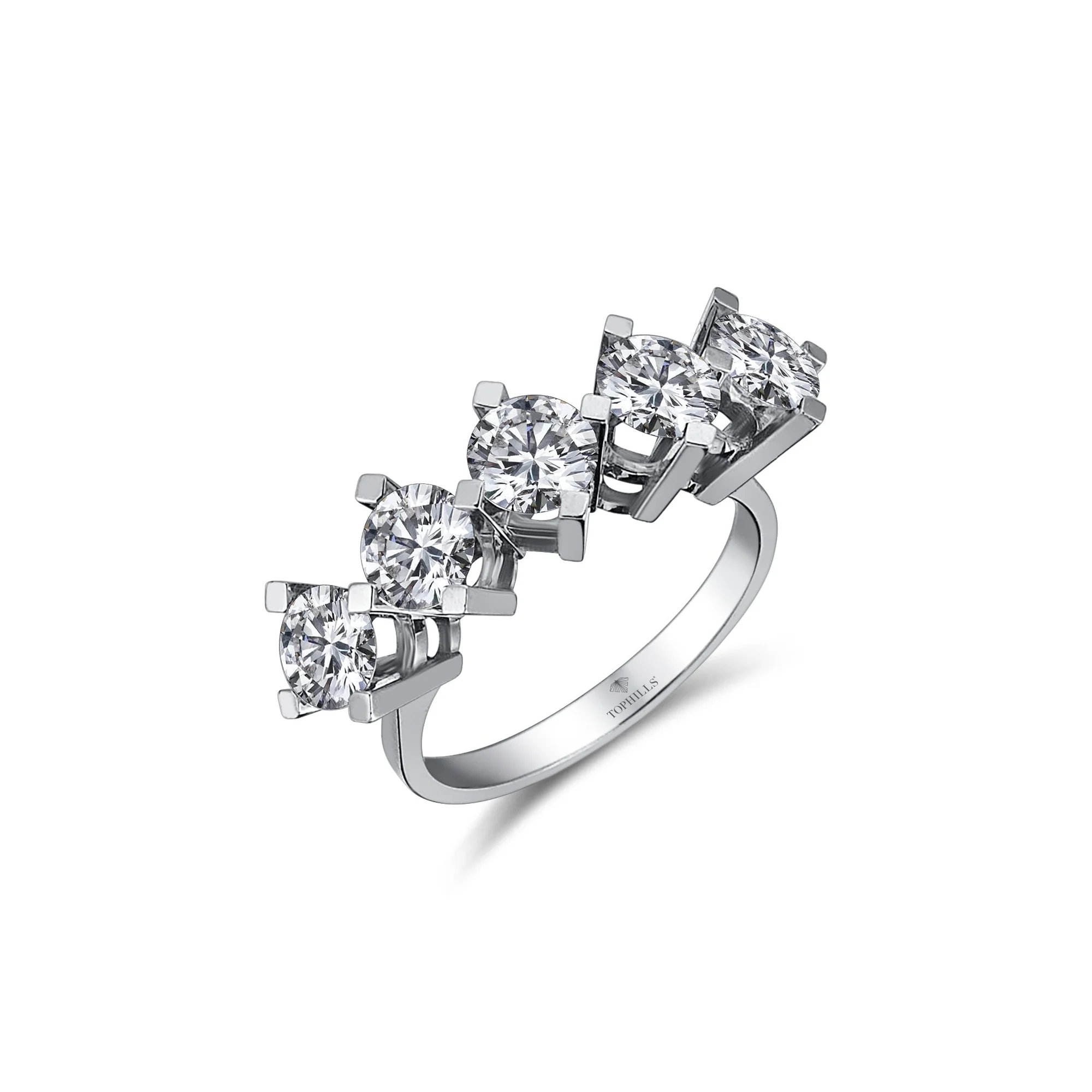 Diamond Hybrid Golden Beştaş Ring