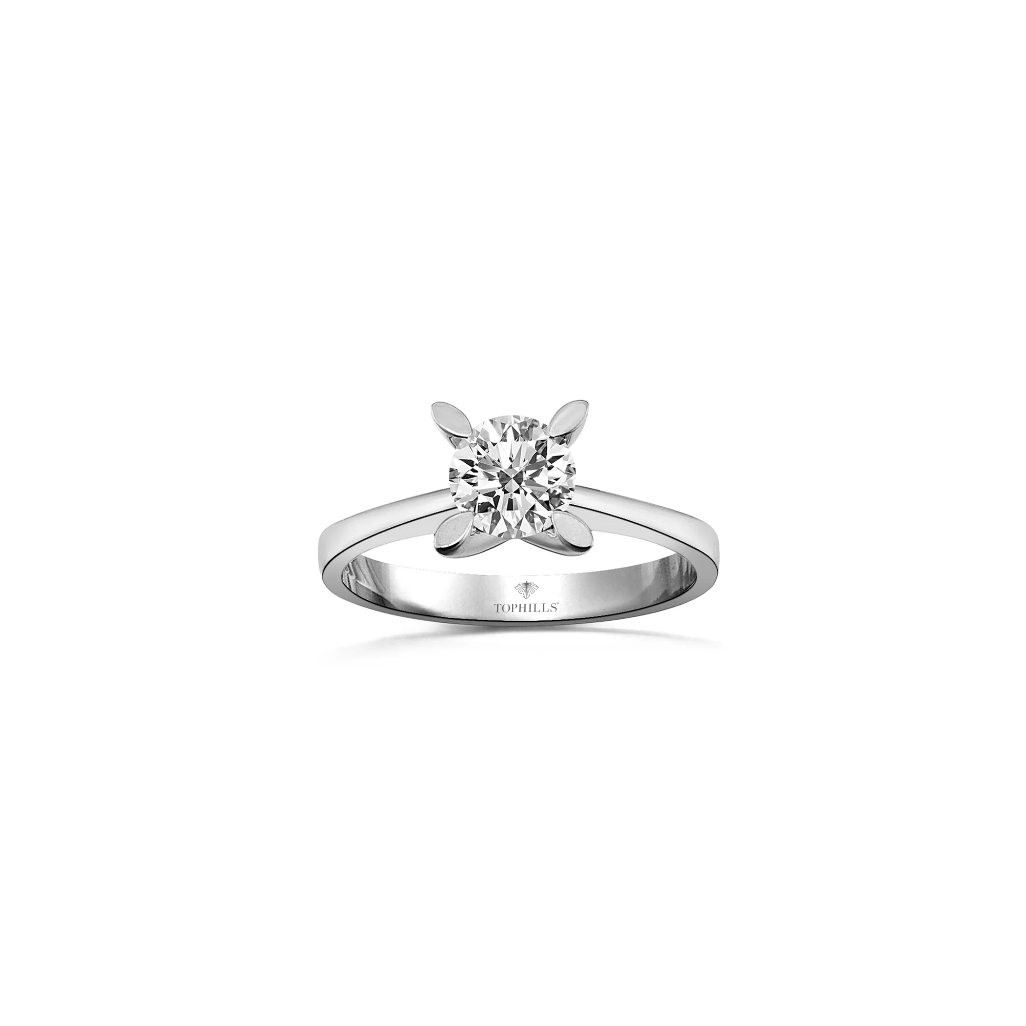 Bague solitaire en diamant avec clou marquise Tophills Tophills