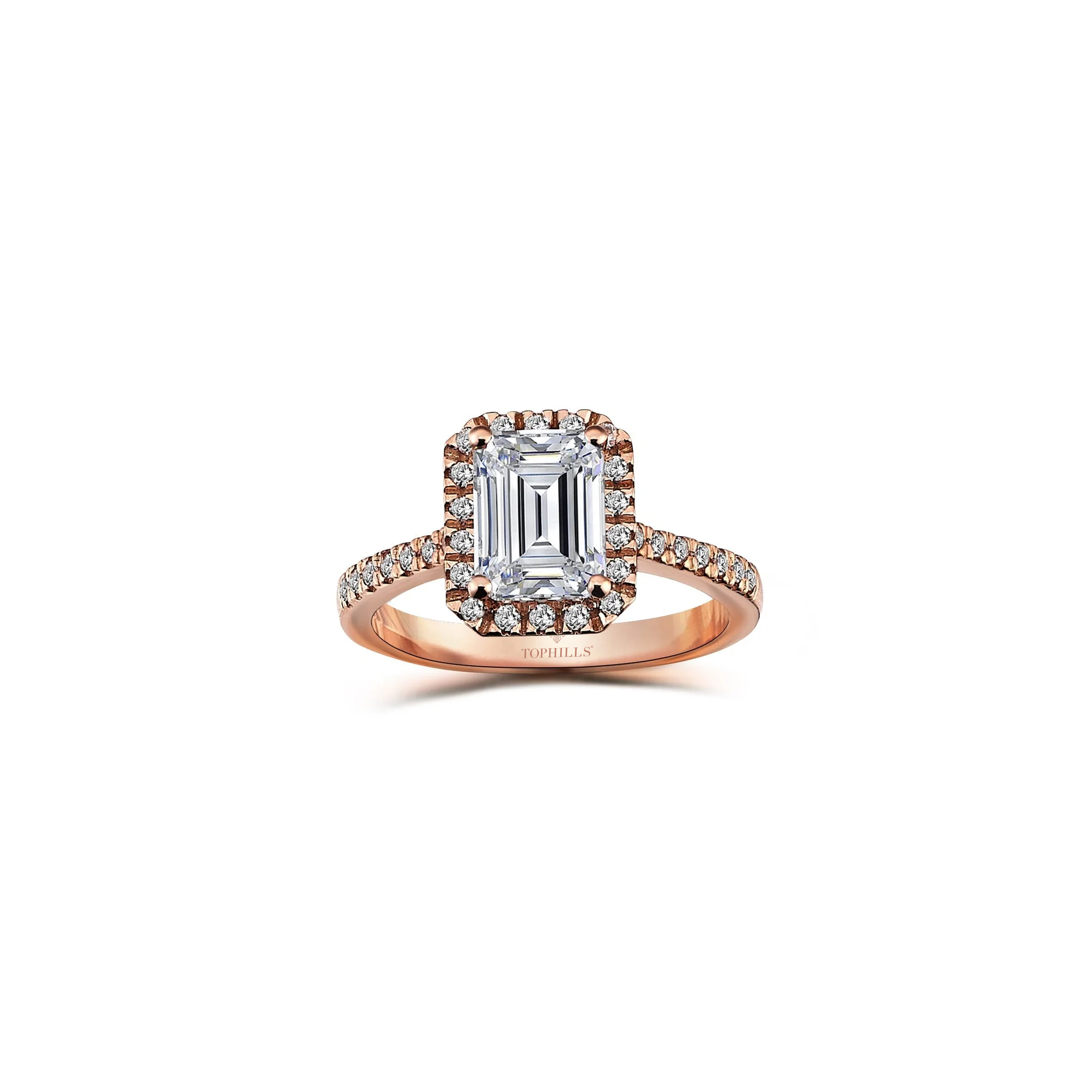 Solitaire taille emeraude sale