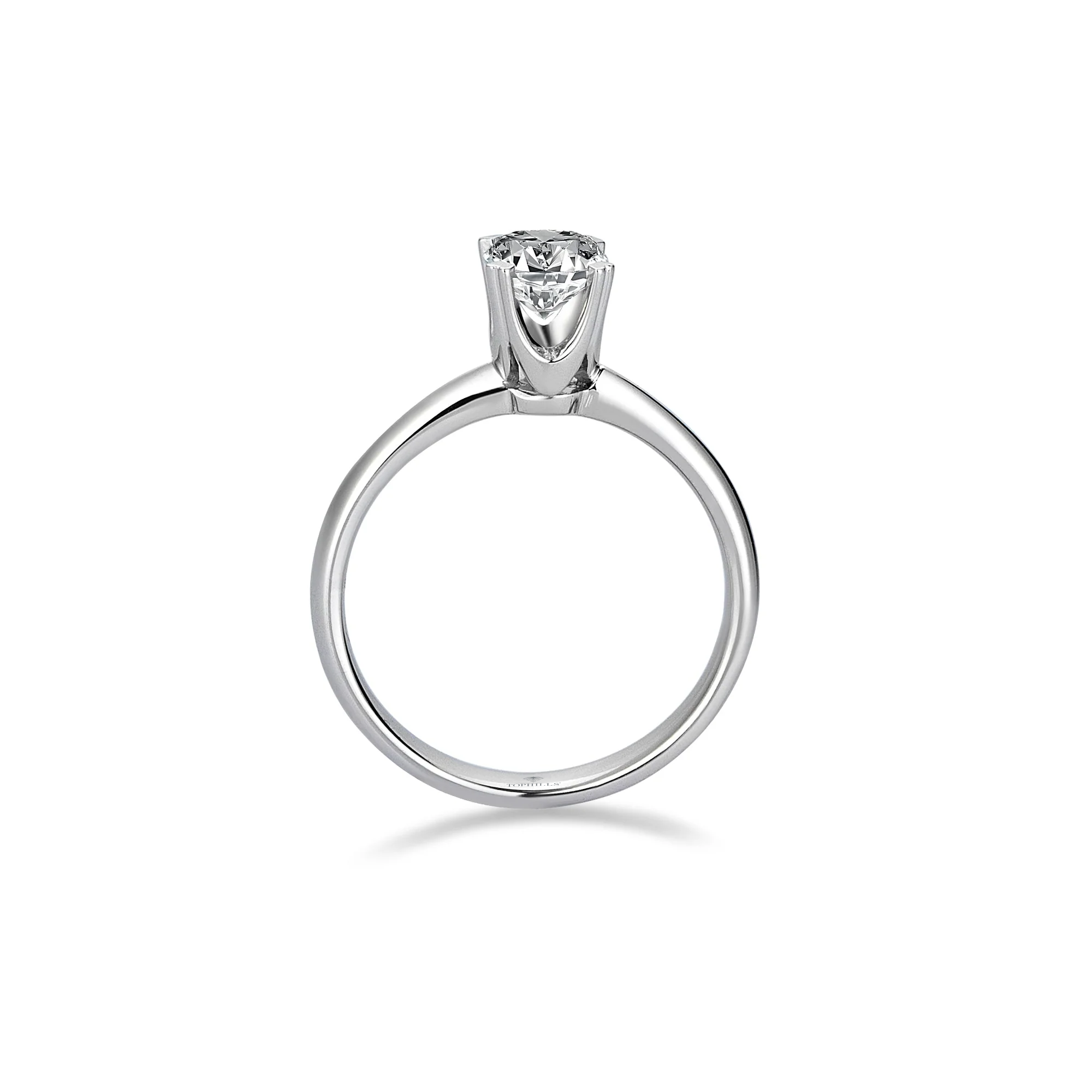 Altın Taç Tırnak Tektaş Yüzük