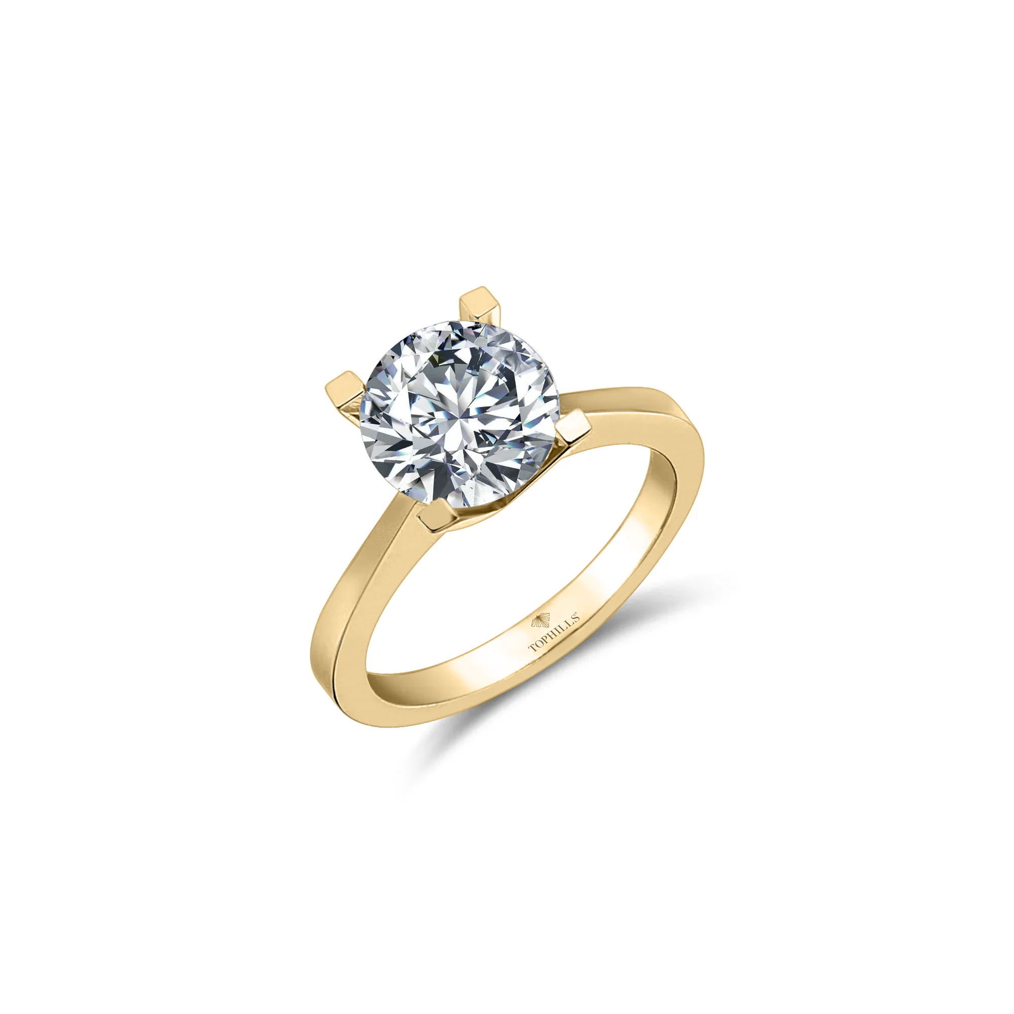 Diamond Hybrid Gold Solitas Ring