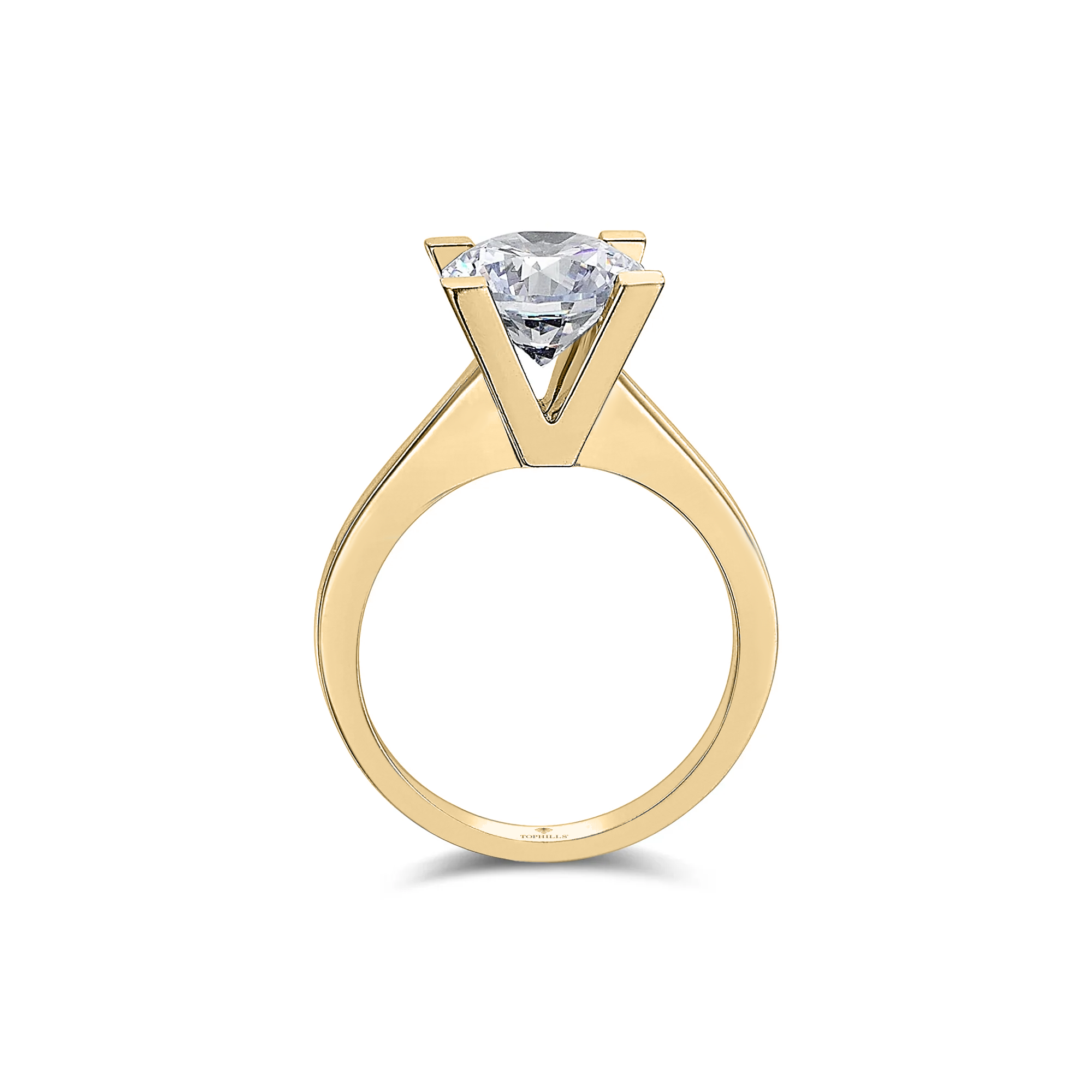 Diamond Hybrid Gold Solitas Ring