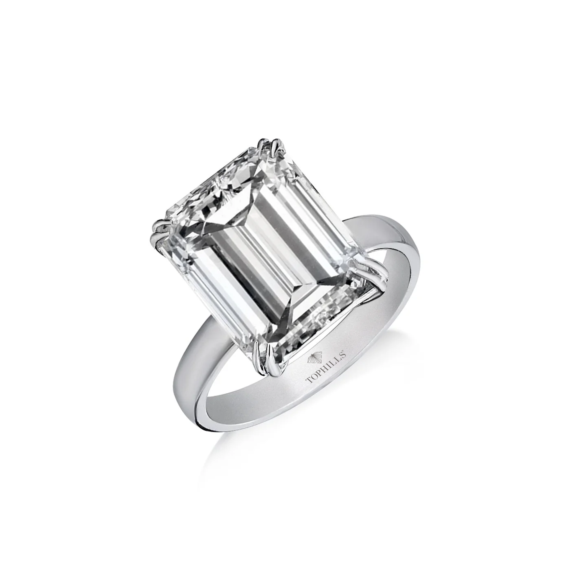 Bague Solitaire Hybride Diamant Taille Octogonale