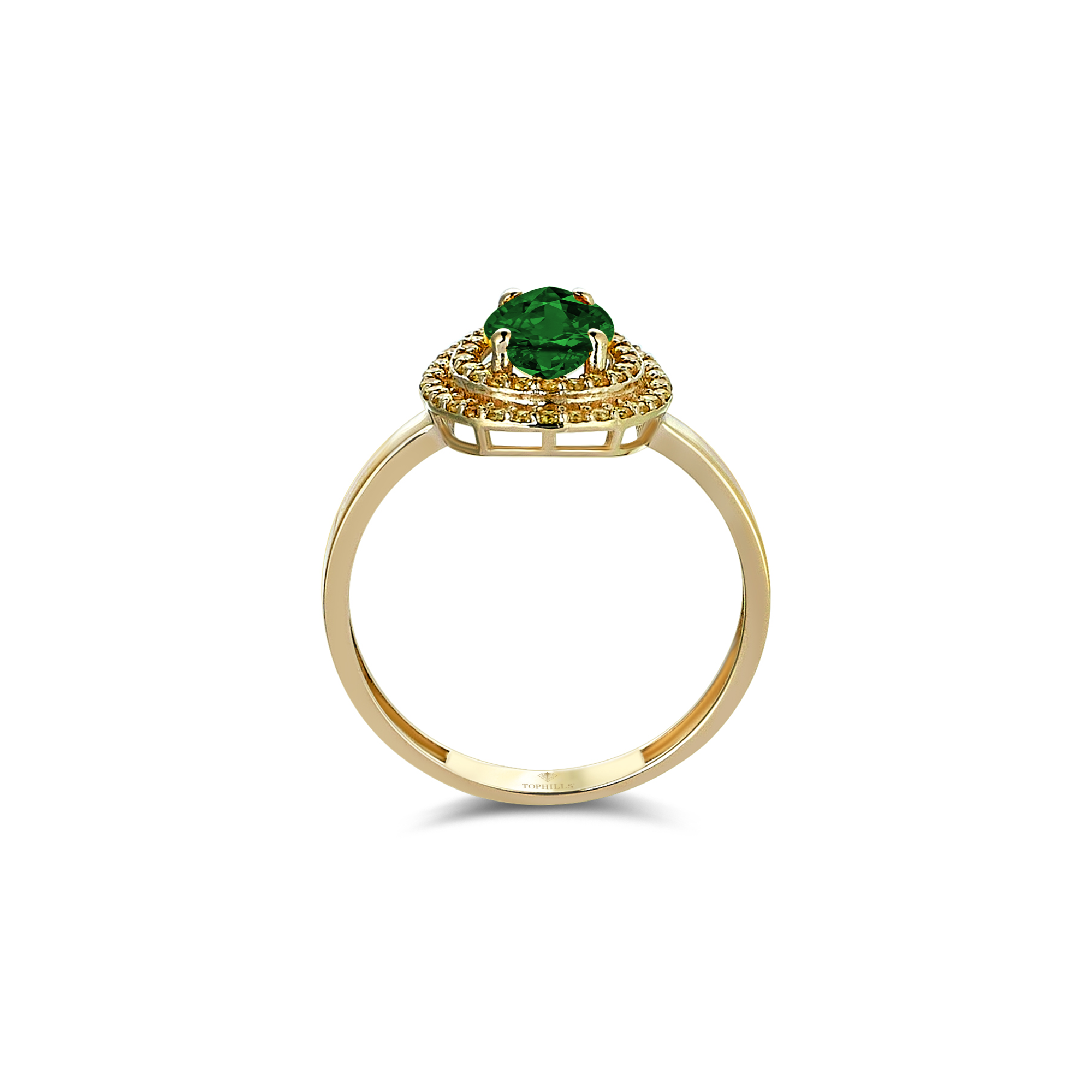 1.5 carat diamond hybrid gold ring
