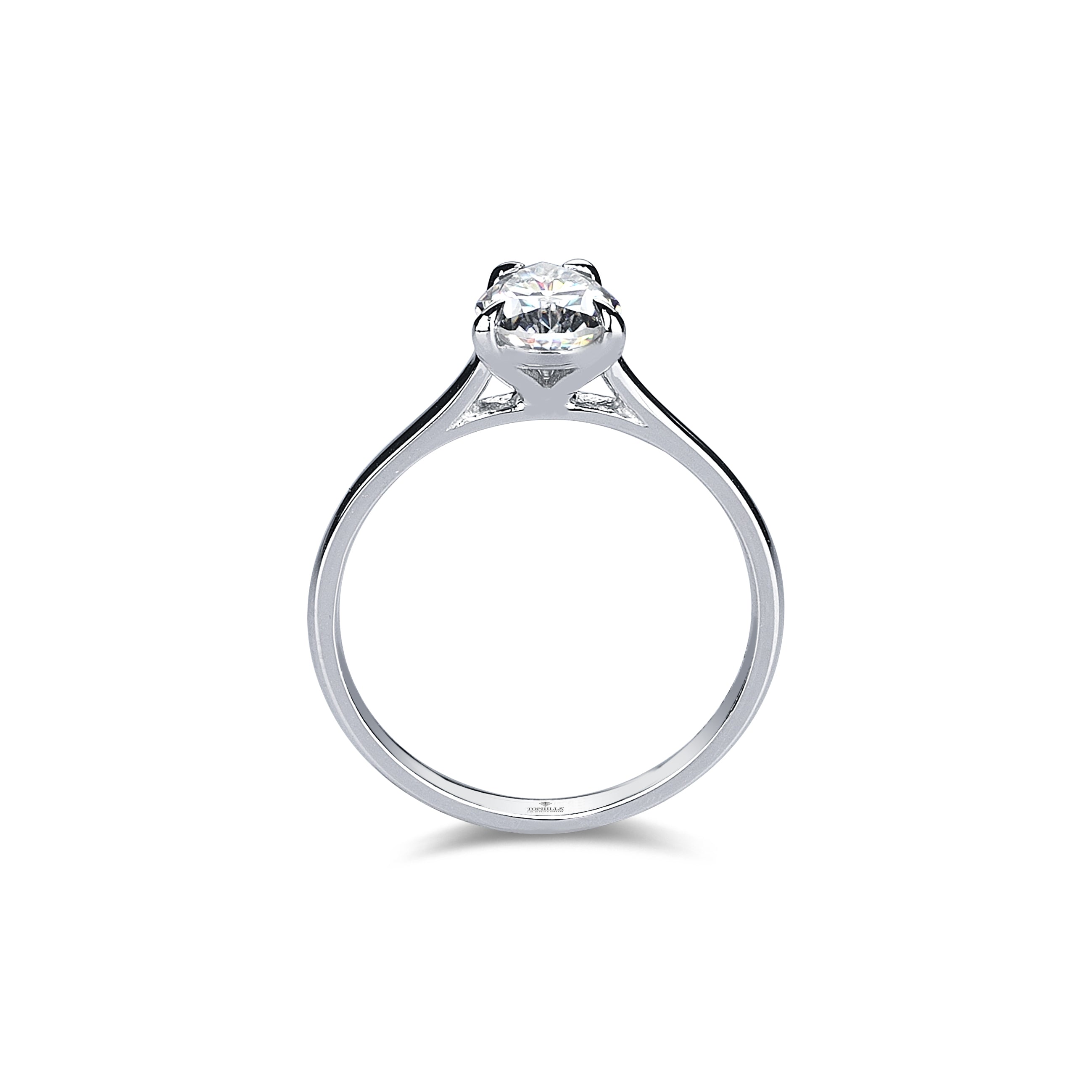 Damla Pırlanta Hibrit Tektaş Yüzük Tophills