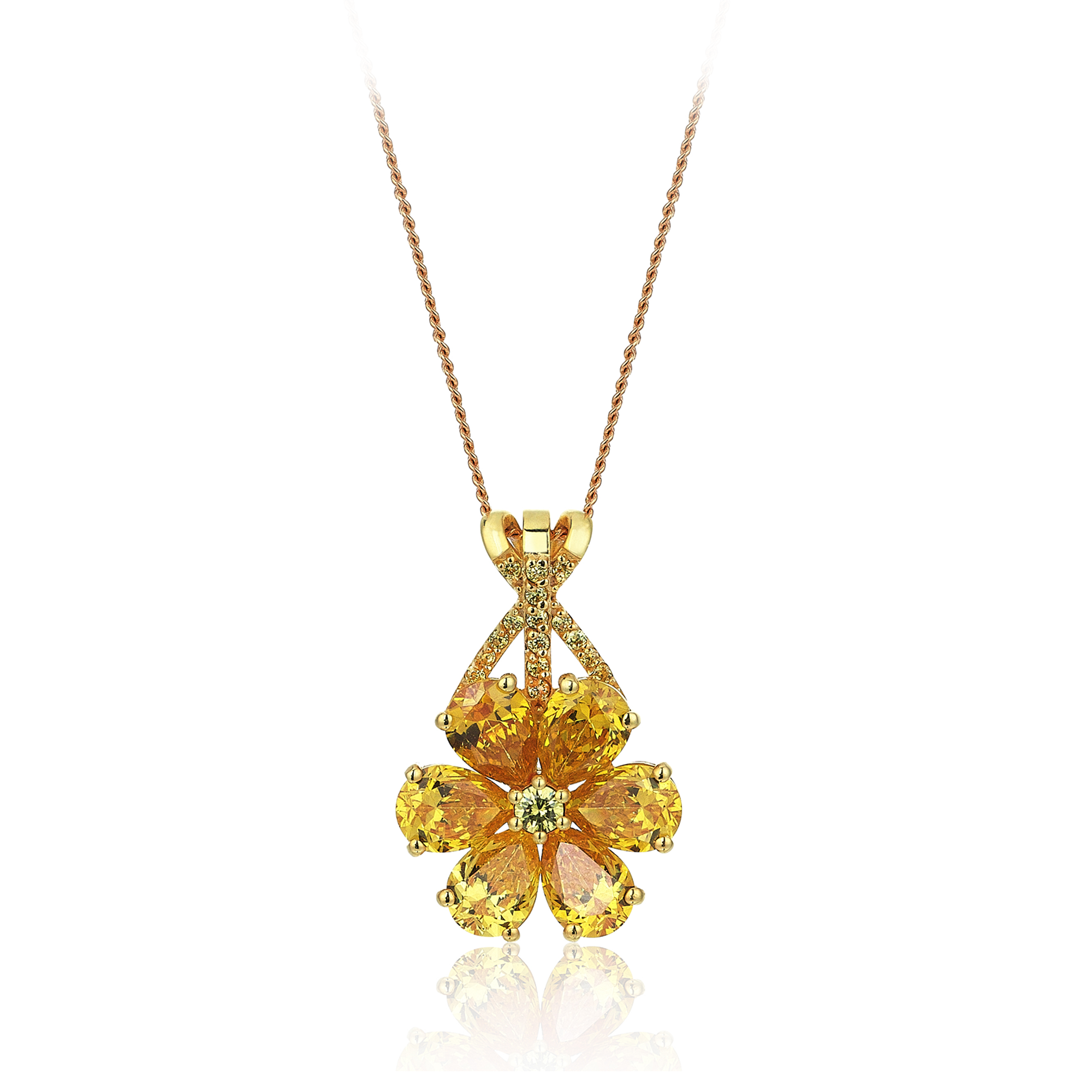 Yellow sapphire 2025 necklace designs