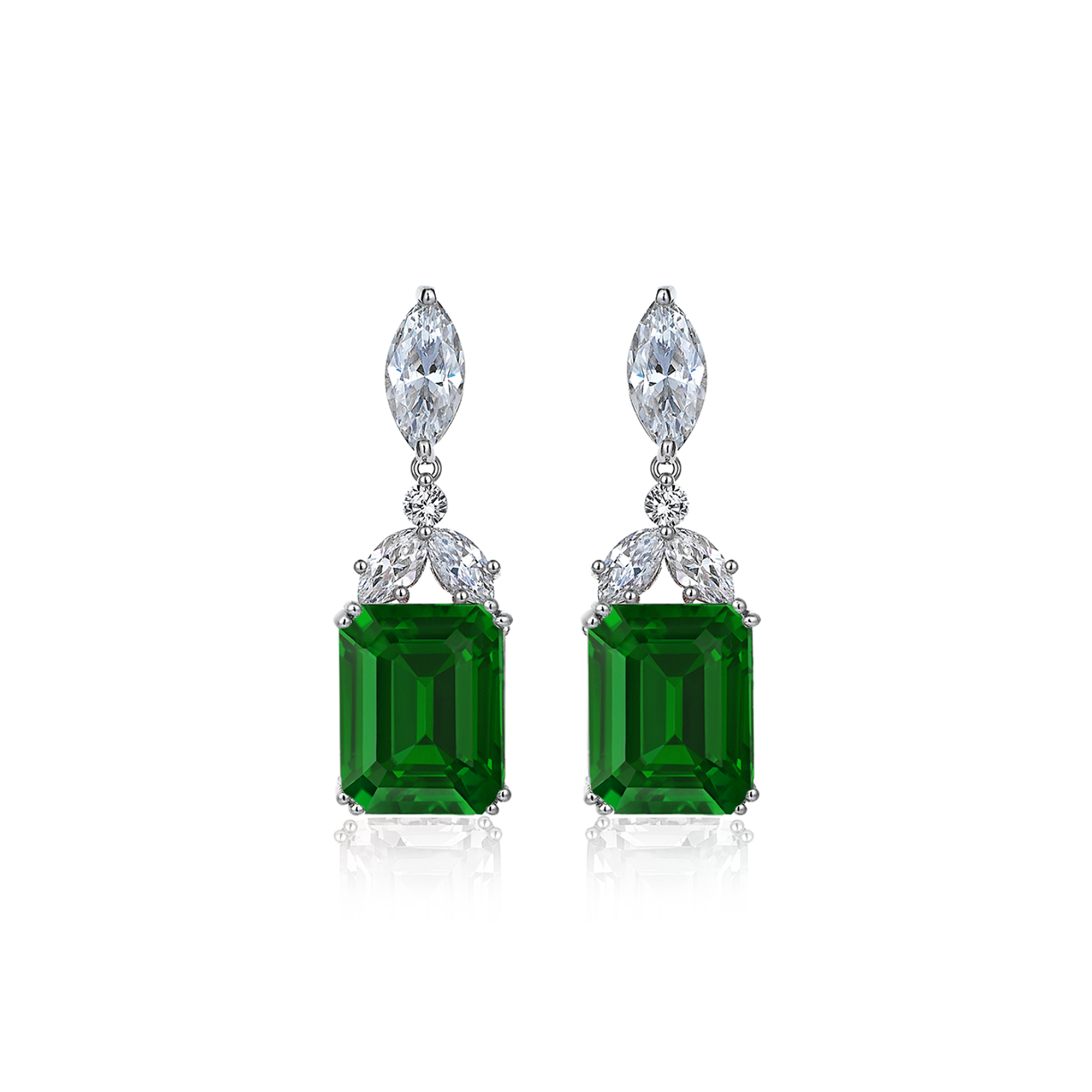 8 Karat Diamond Hybrid Gold Earrings