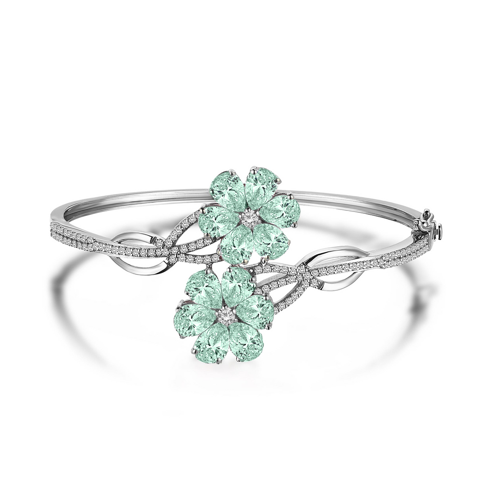 Magnolia Tasarım Aquamarine / Ametist Bileklik