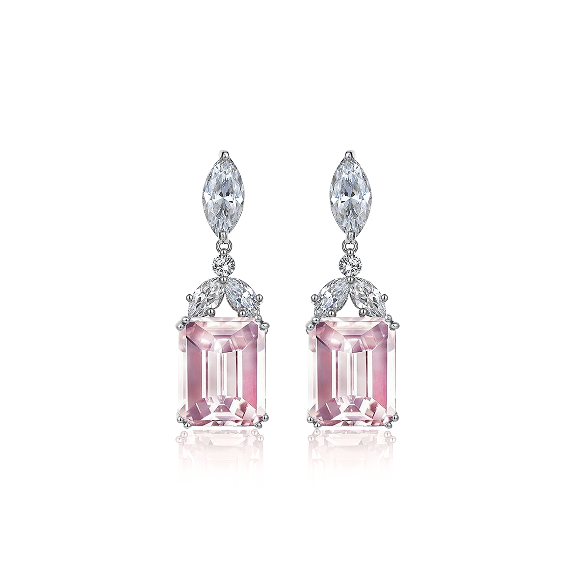 8 Karat Diamond Hybrid Gold Earrings