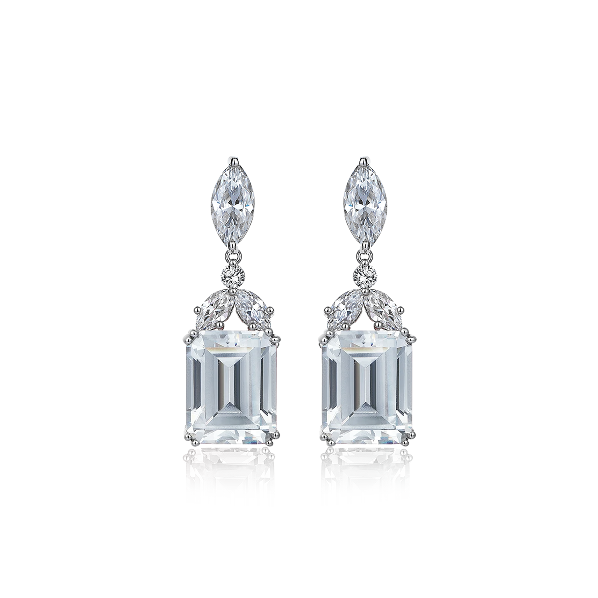 8 Karat Diamond Hybrid Gold Earrings