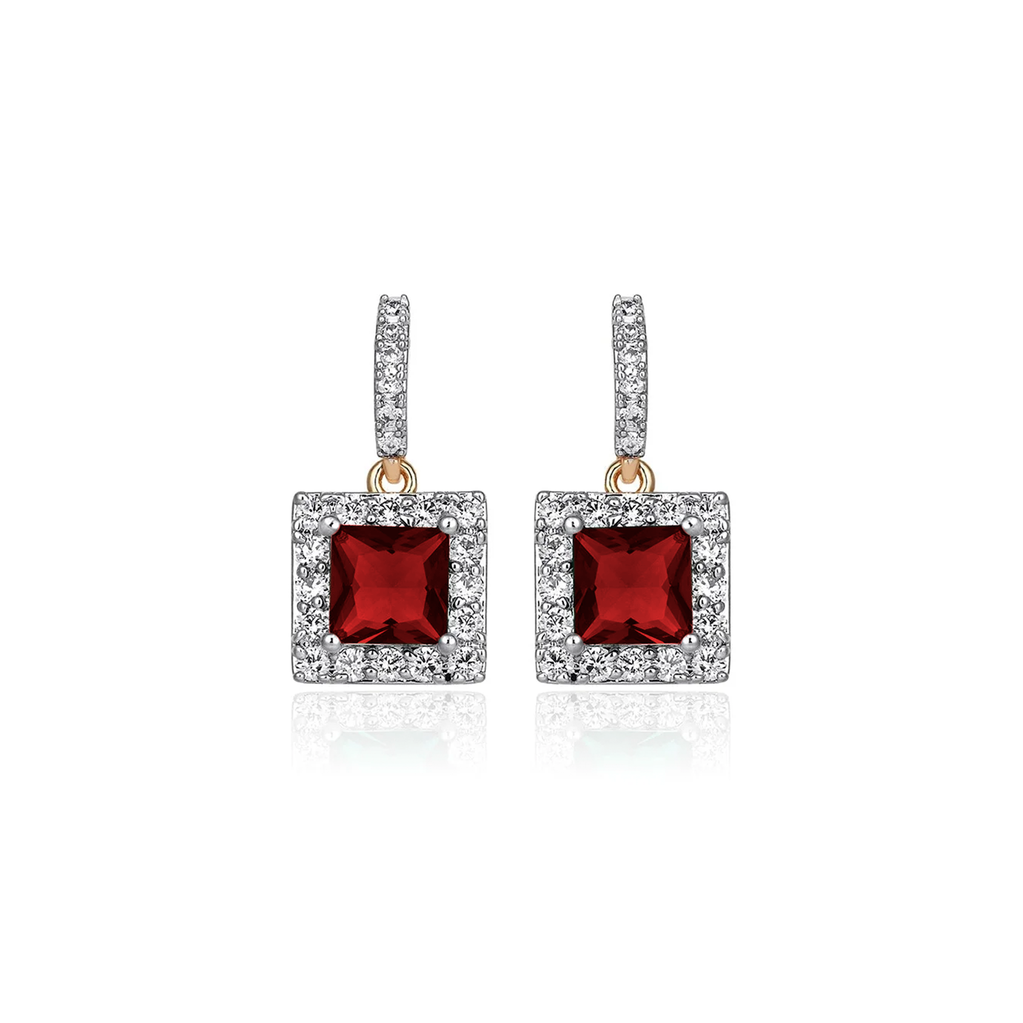 3 CARAT Diamond Hybrid Gold Earrings