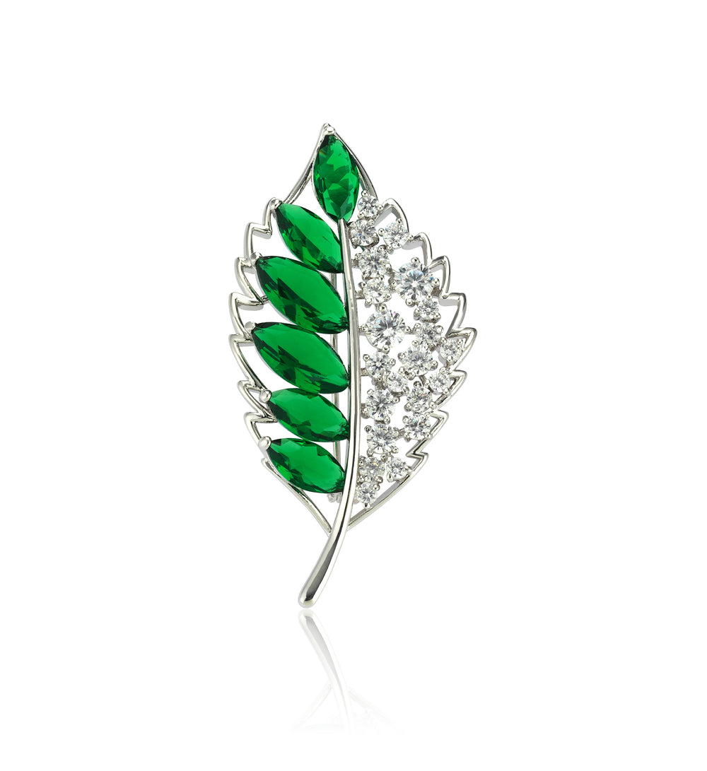 10 karat saphir diamant hybride or broche