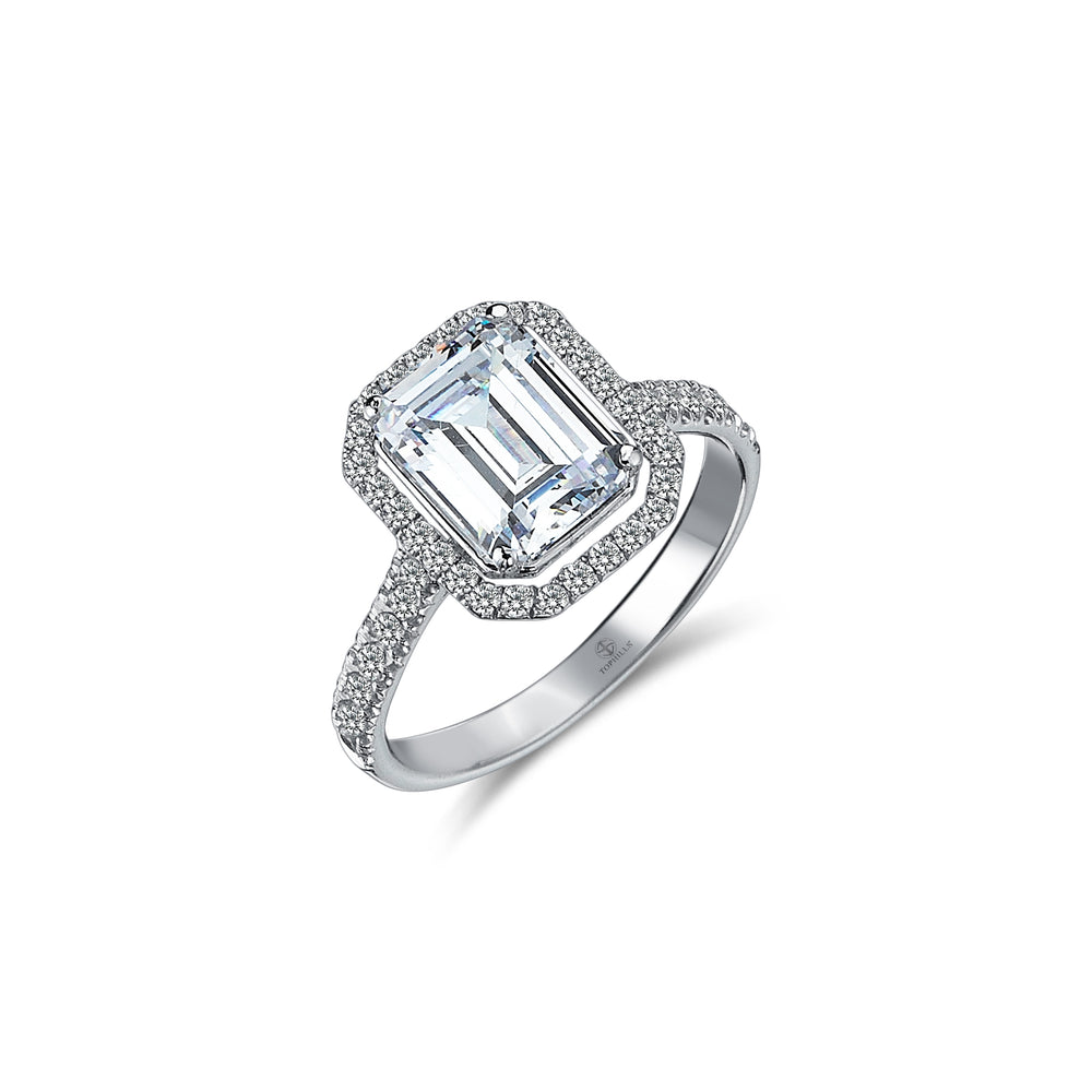 Emerald Kesim Pırlanta Anturaj Tektaş Yüzük