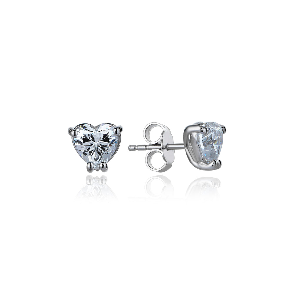 Amour Tektaş Kalp Pırlanta Küpe