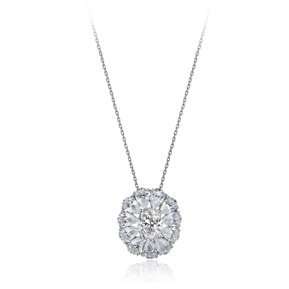 4 Karat Pırlanta Hibrit Altın Kolye SÜPER TEKLİF FİYATI