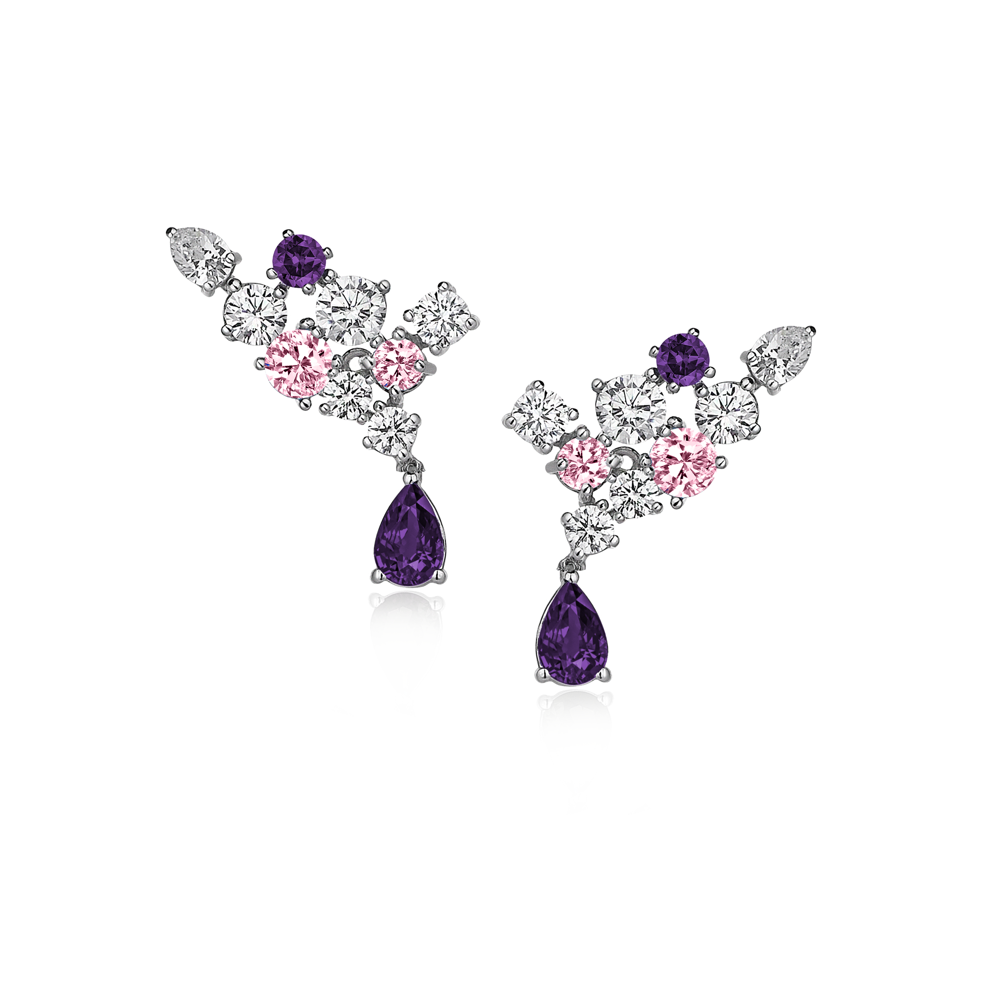 4 Karat Diamond Hybrid Gold Earrings