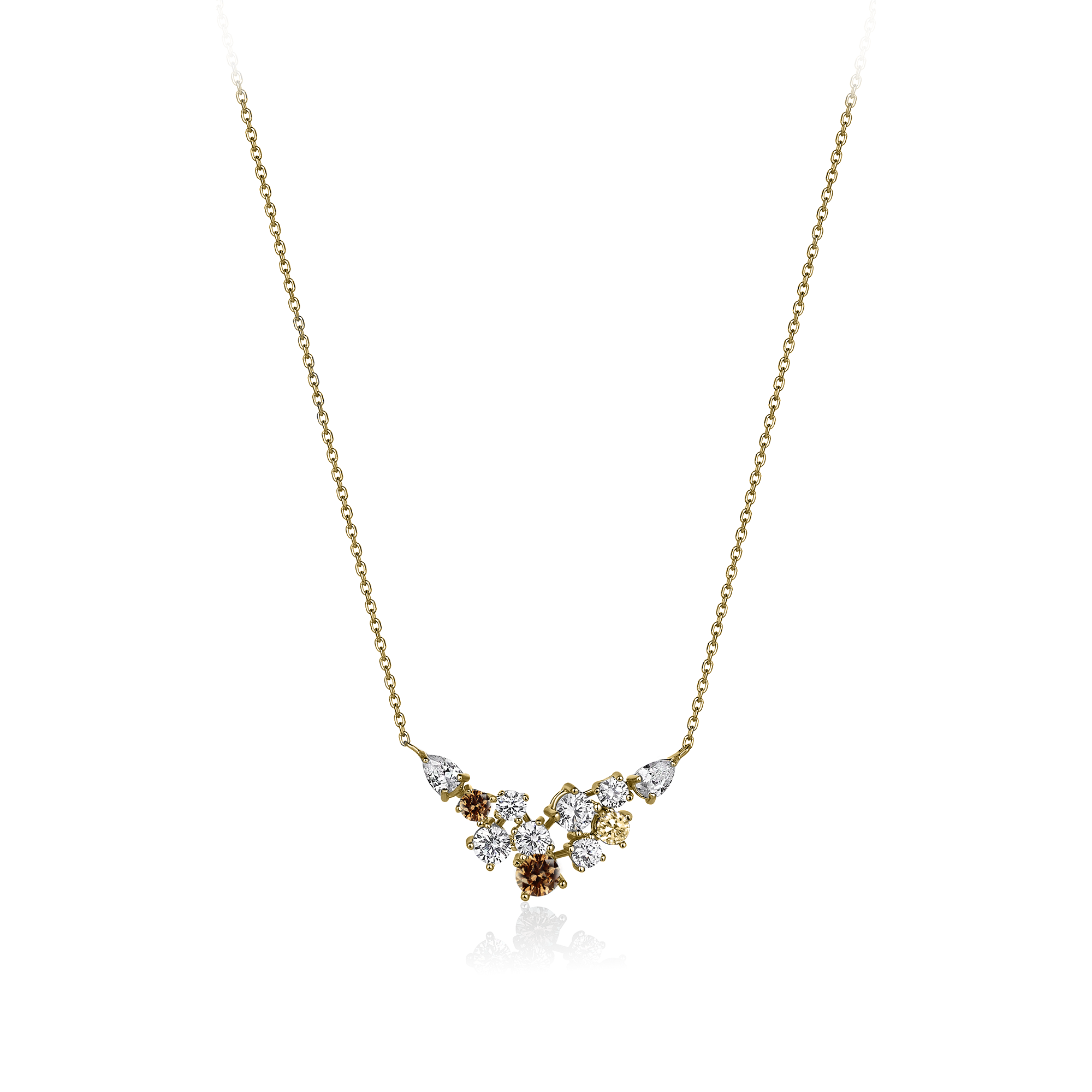 2 Karat Diamond Hybrid Gold Necklace