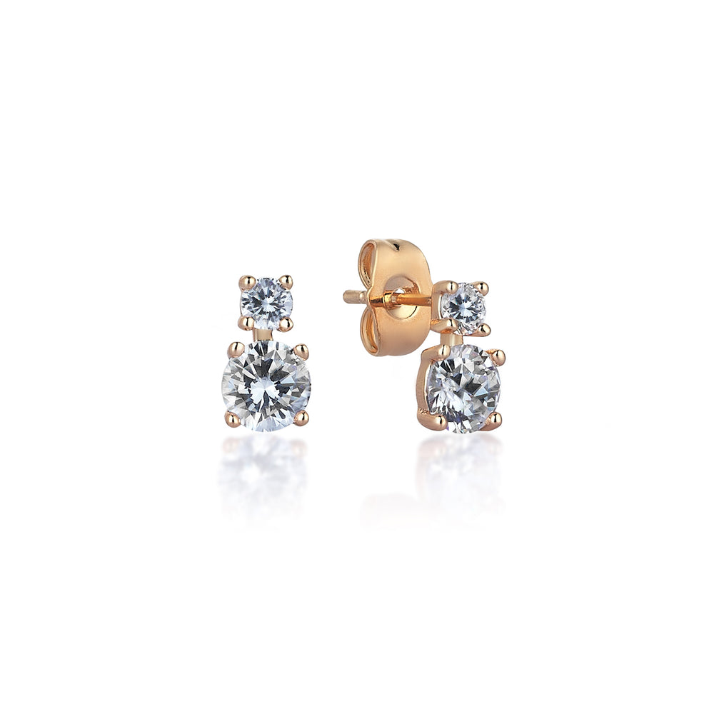 2.40 Karat -Diamanthybrid -Goldohrringe