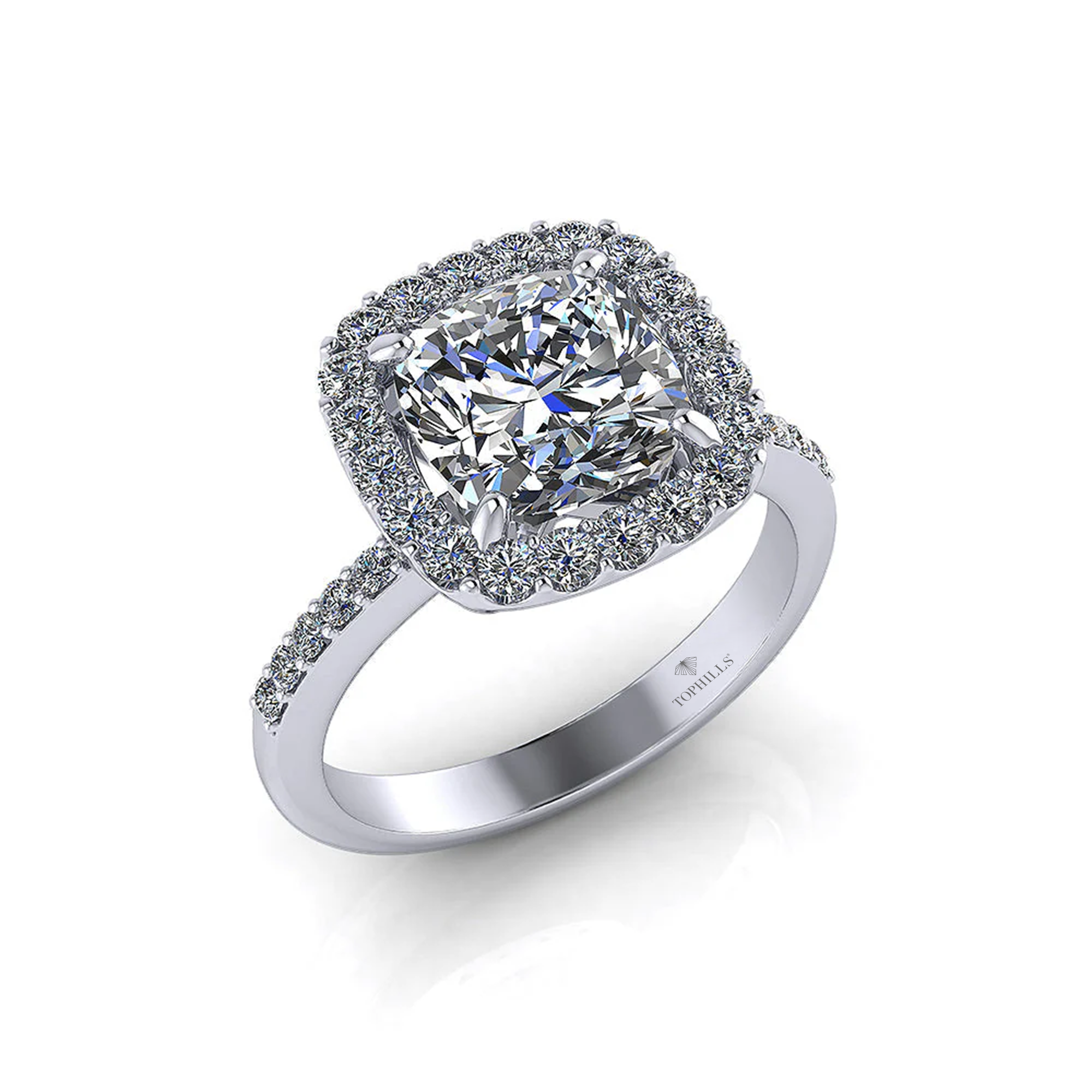 Diamond hybrid gold ring