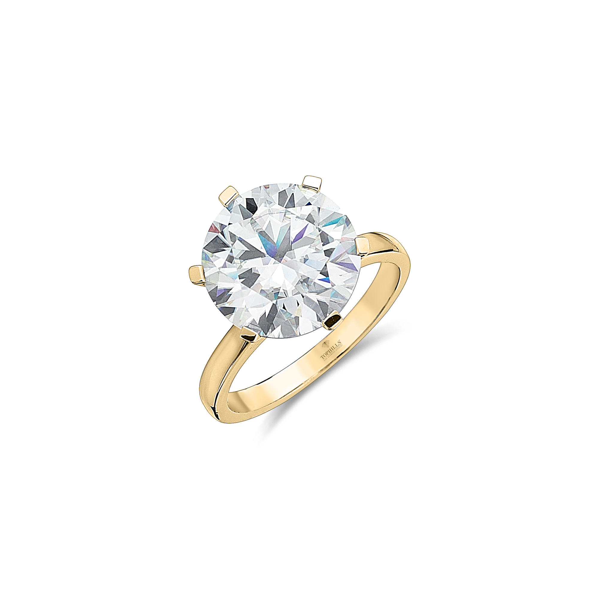 Bague Solitaire Couronne Hybride Diamant