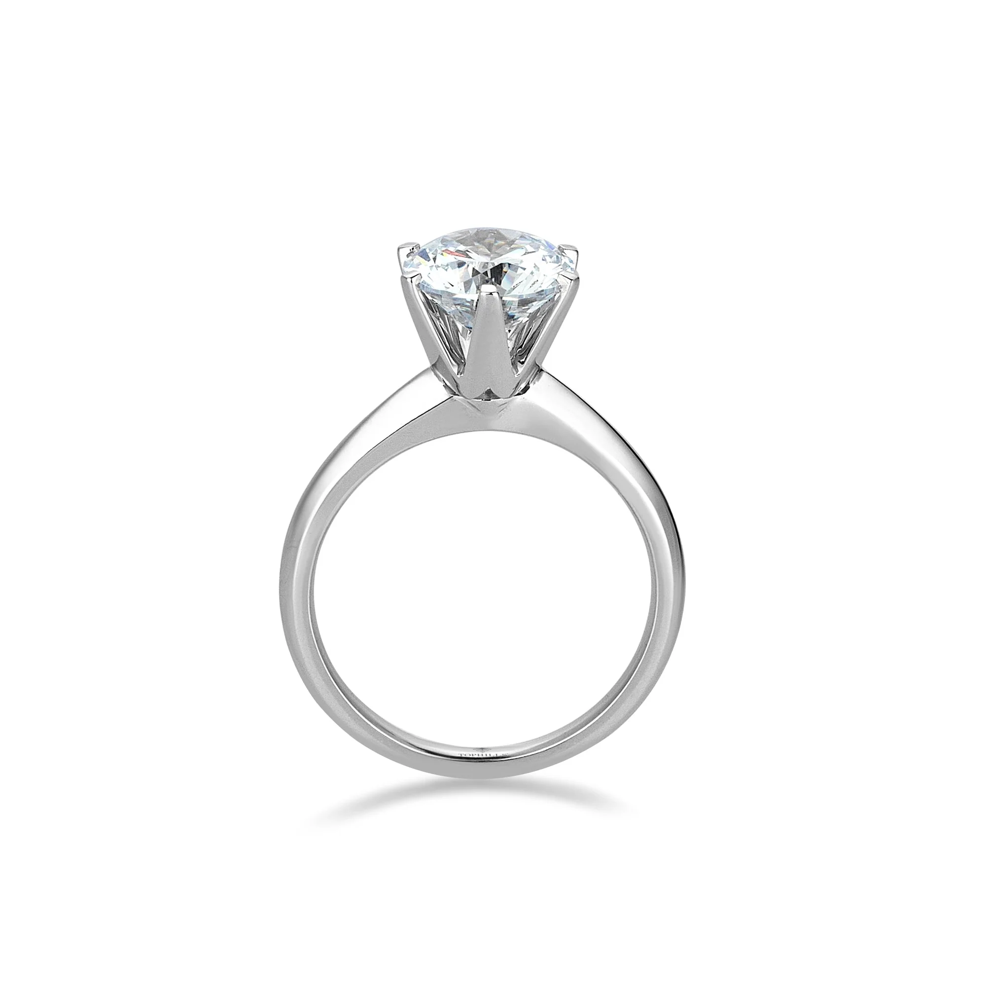 Anneau de solitas en or hybride en diamant