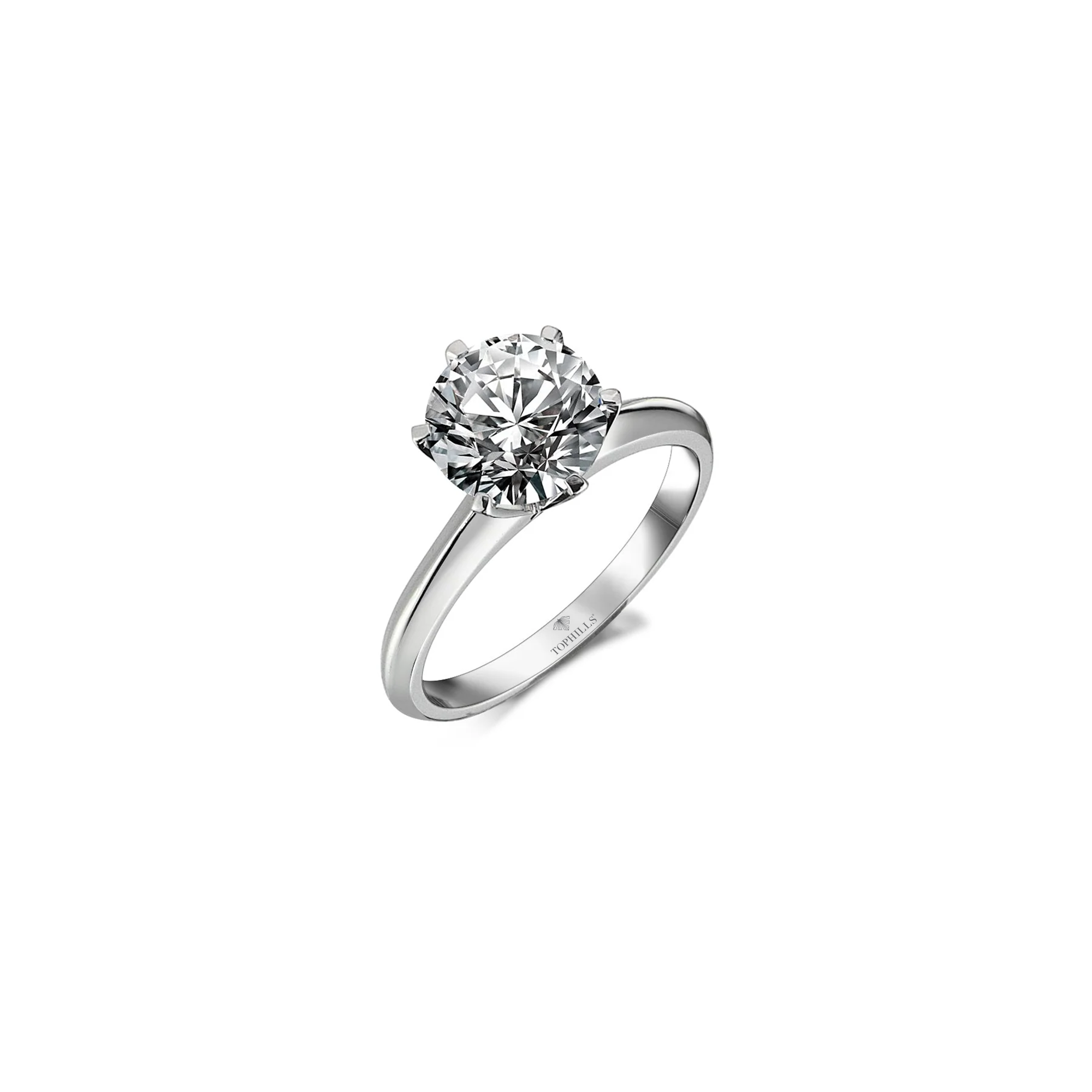 Anneau de solitas en or hybride en diamant