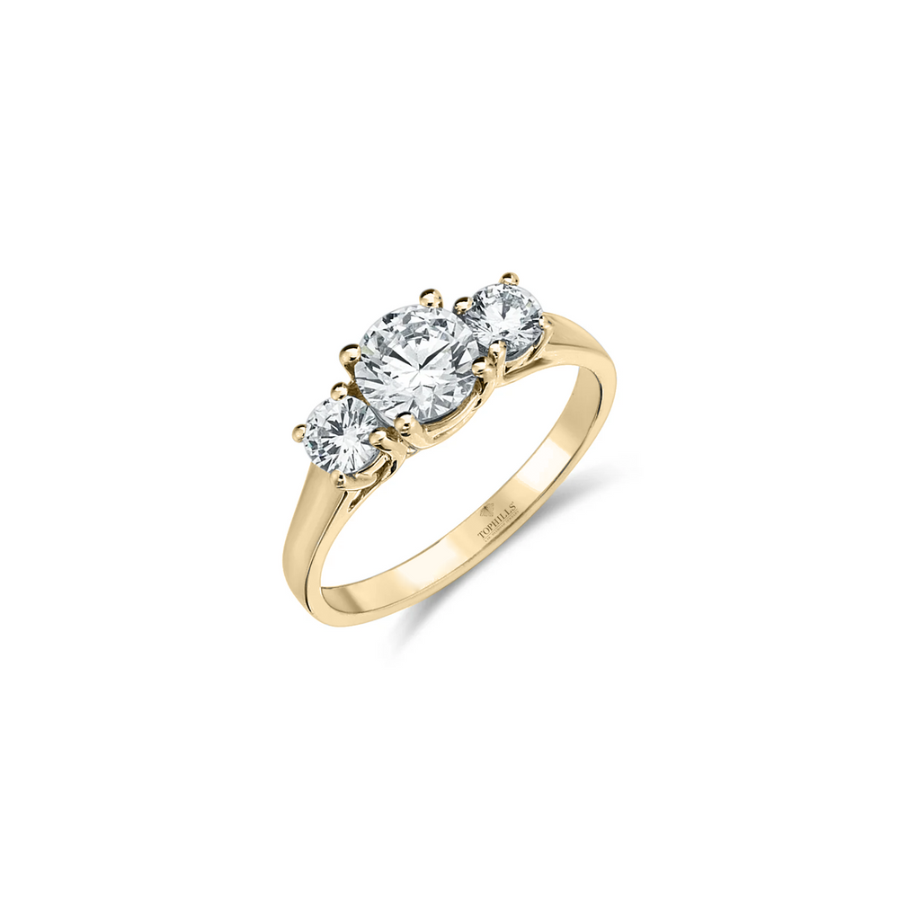 Diamond Hybrid Tria Gold Ring