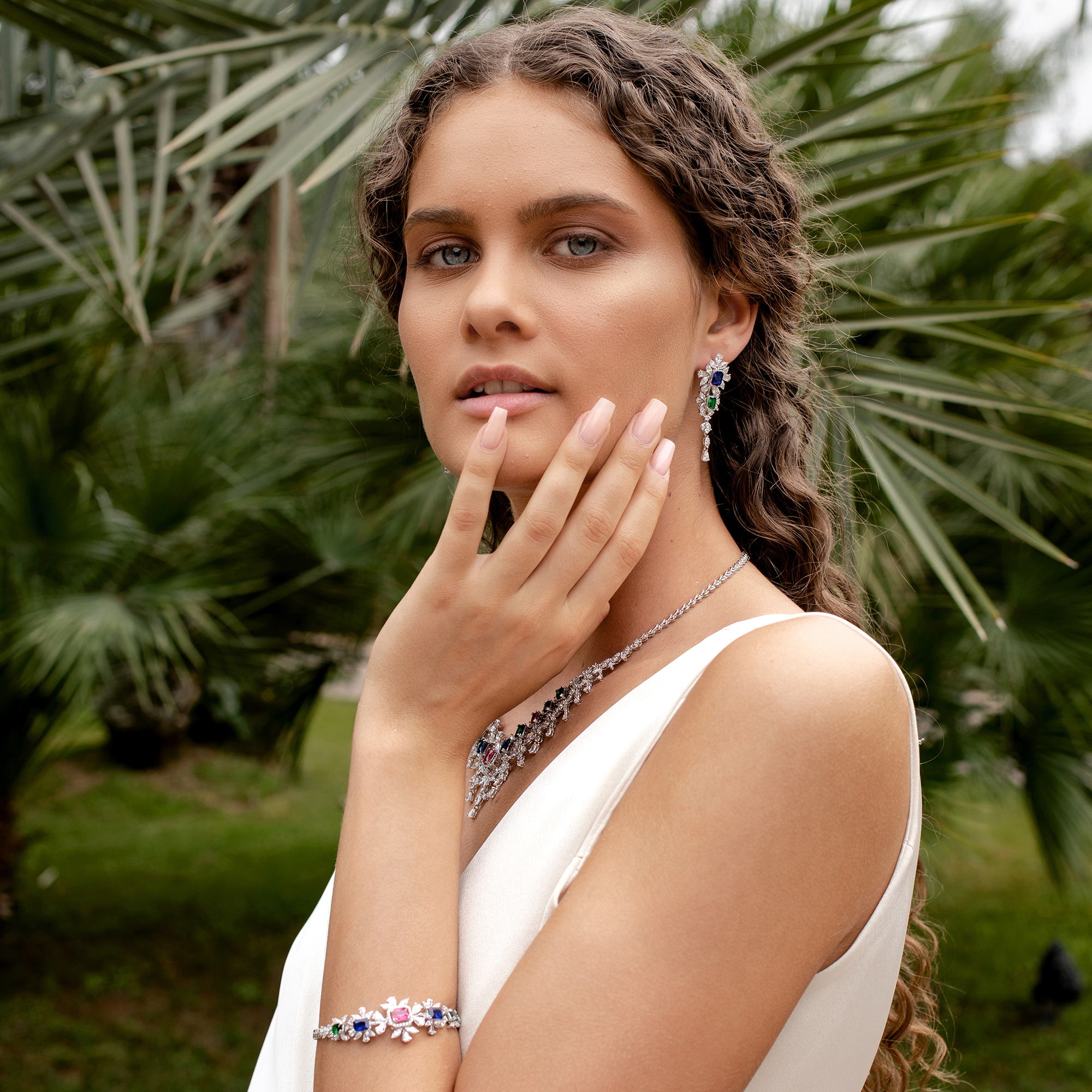 Bracciale d'oro ibrido da 15 diamanti