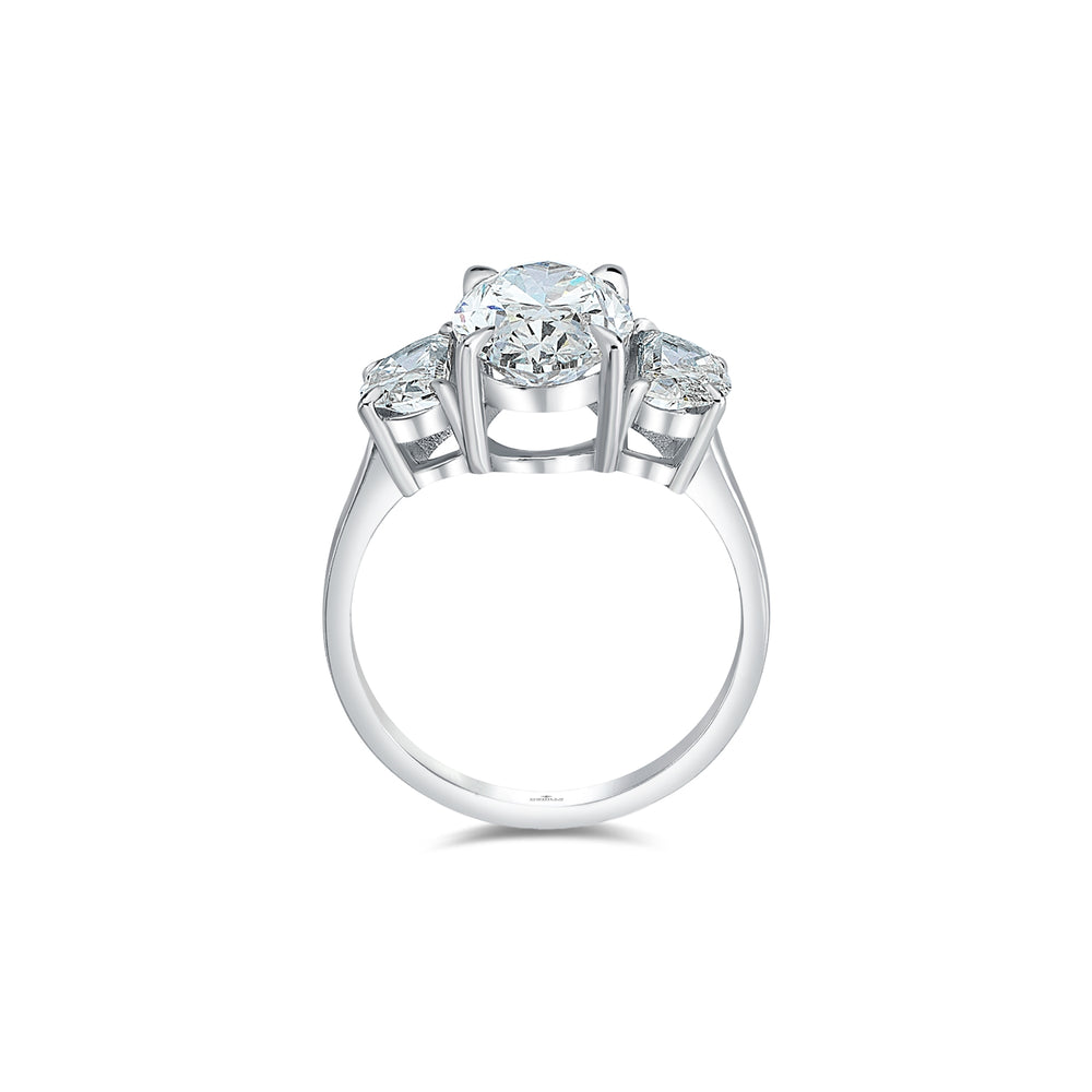 Triora Oval & Moon Cut Pırlanta Yüzük