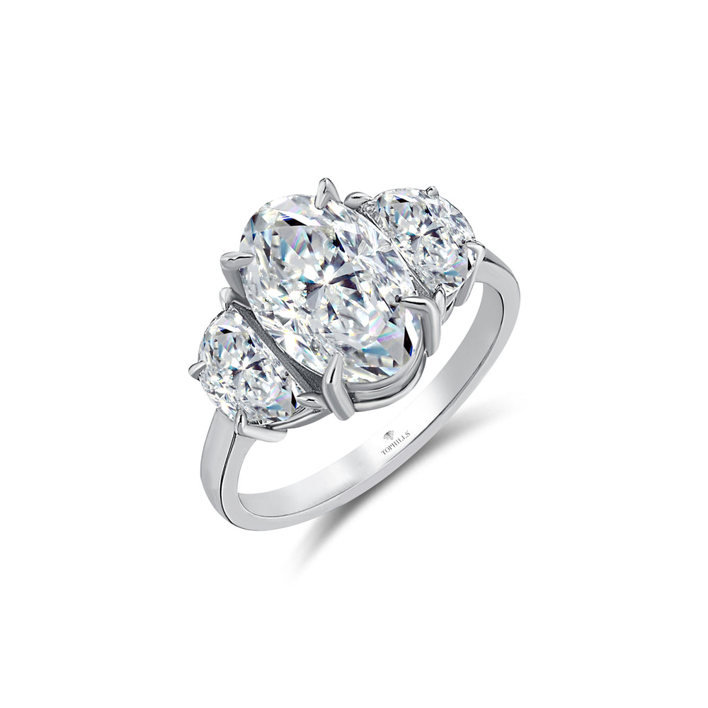 Triora Oval & Moon Cut Pırlanta Yüzük