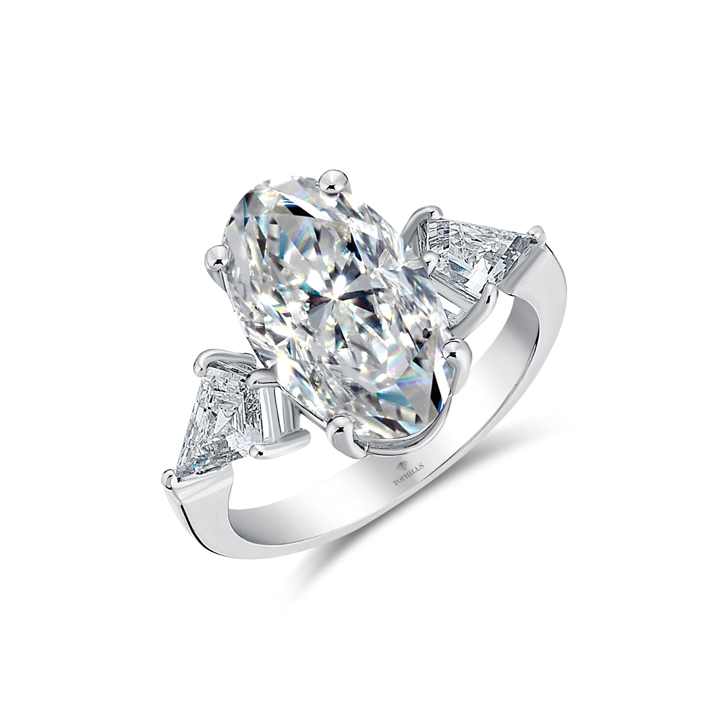 Sovereign Oval & Noble Cut Pırlanta Yüzük