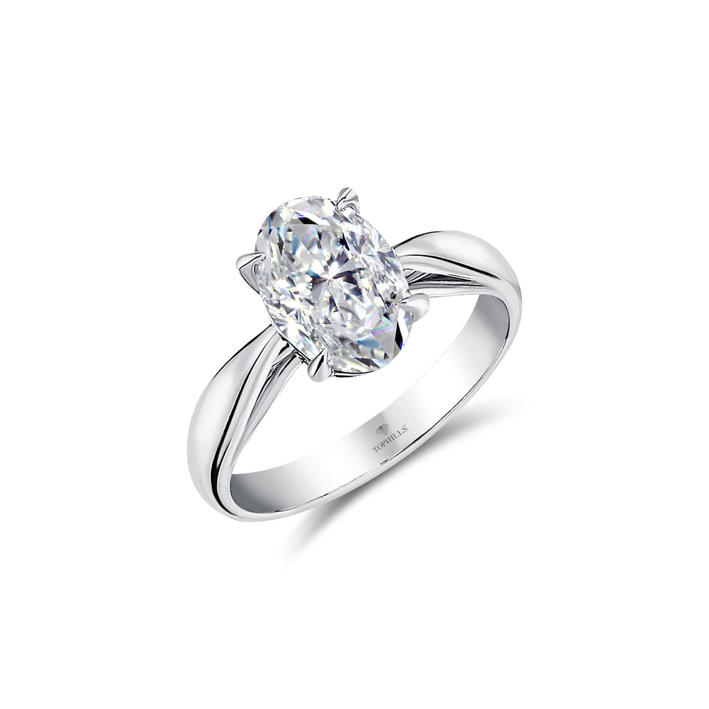 Lucidas Oval Pırlanta Tektaş Yüzük