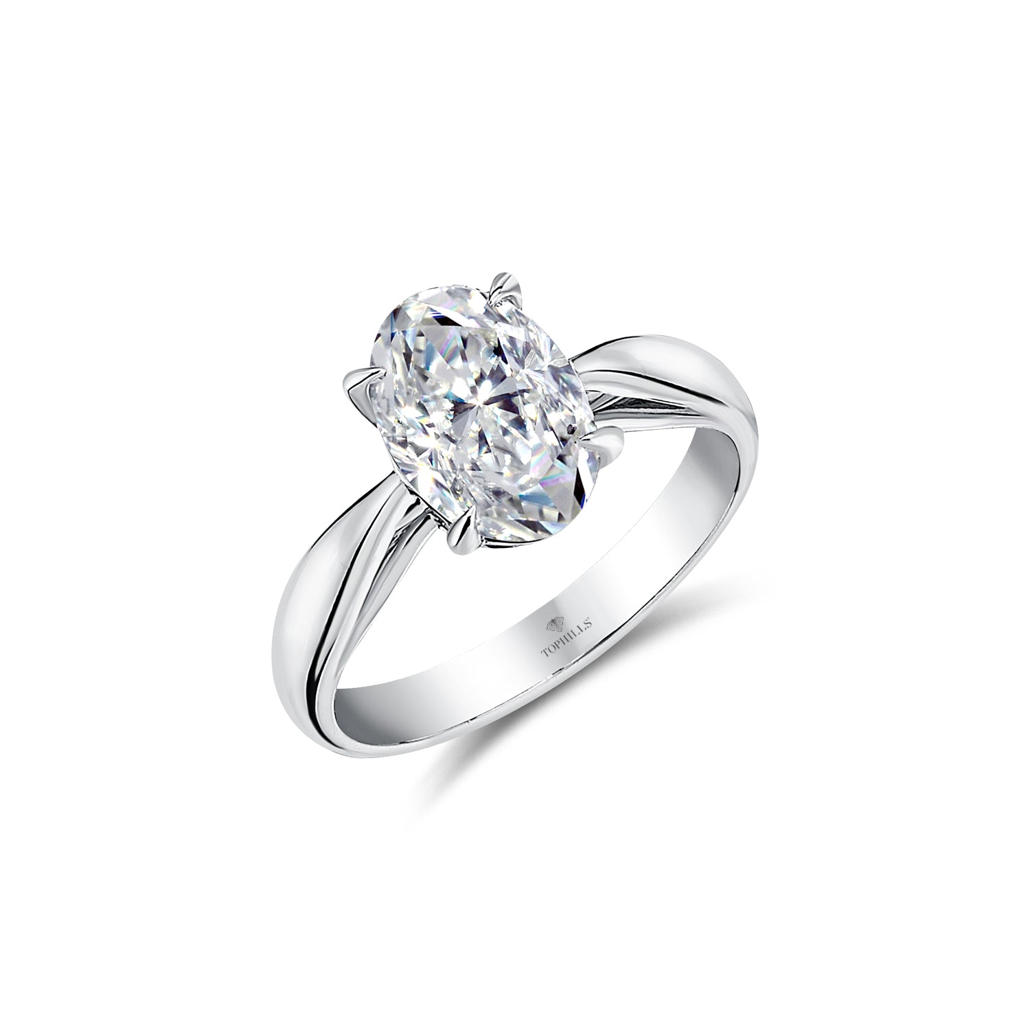 Lucidas Oval Pırlanta Tektaş Yüzük