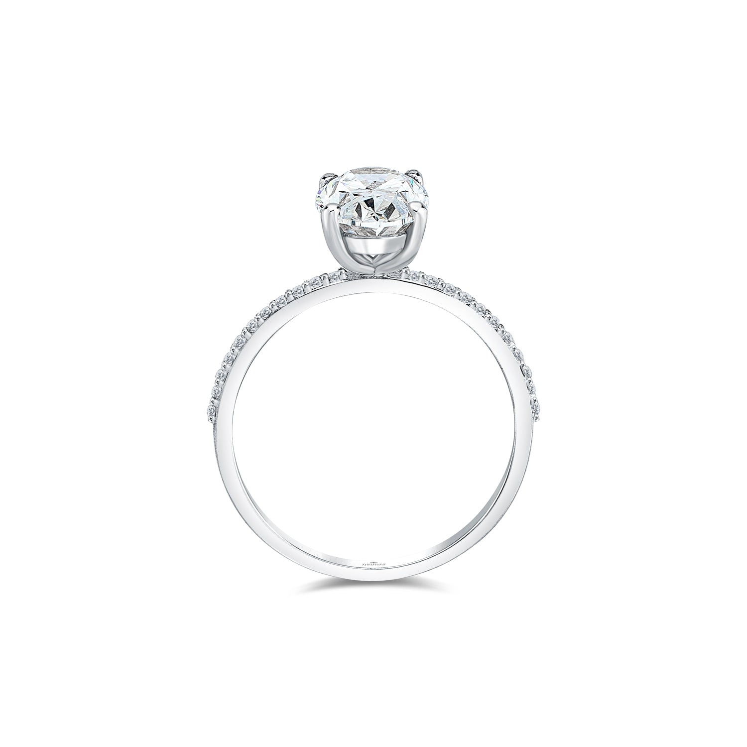 Anello Tektaş Diamond ovale di karat