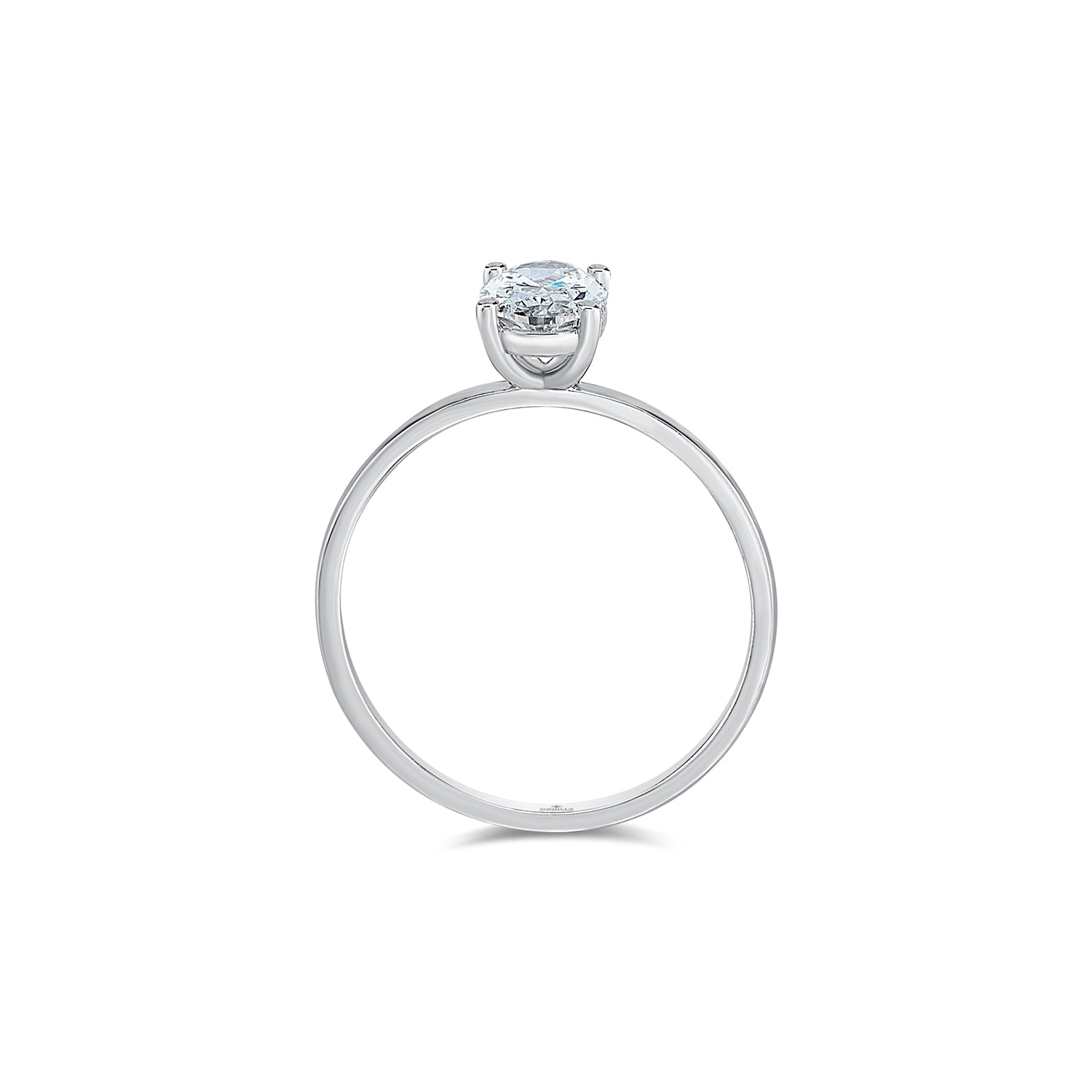 Solea Oval Pırlanta Tektaş Yüzük