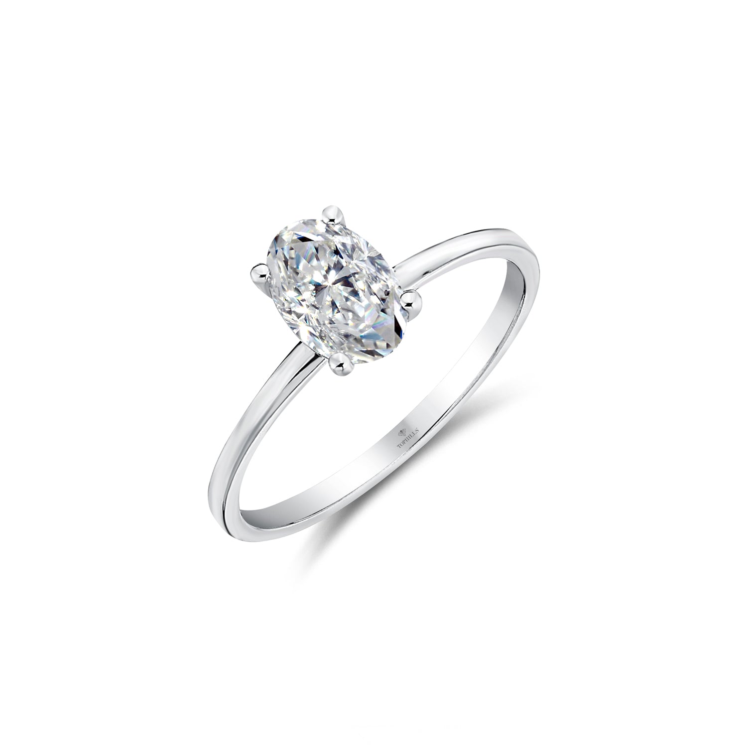 Solea Oval Pırlanta Tektaş Yüzük