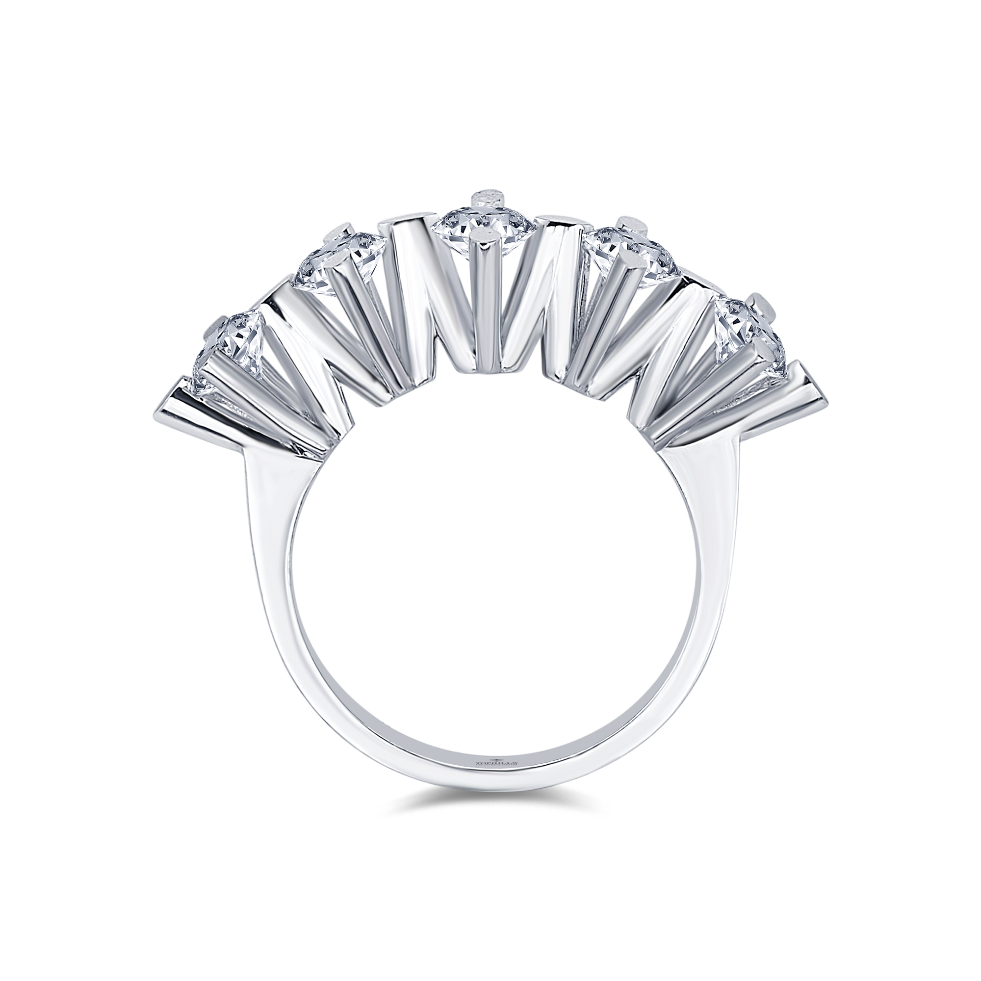 Diamond Hybrid Golden Beştaş Ring