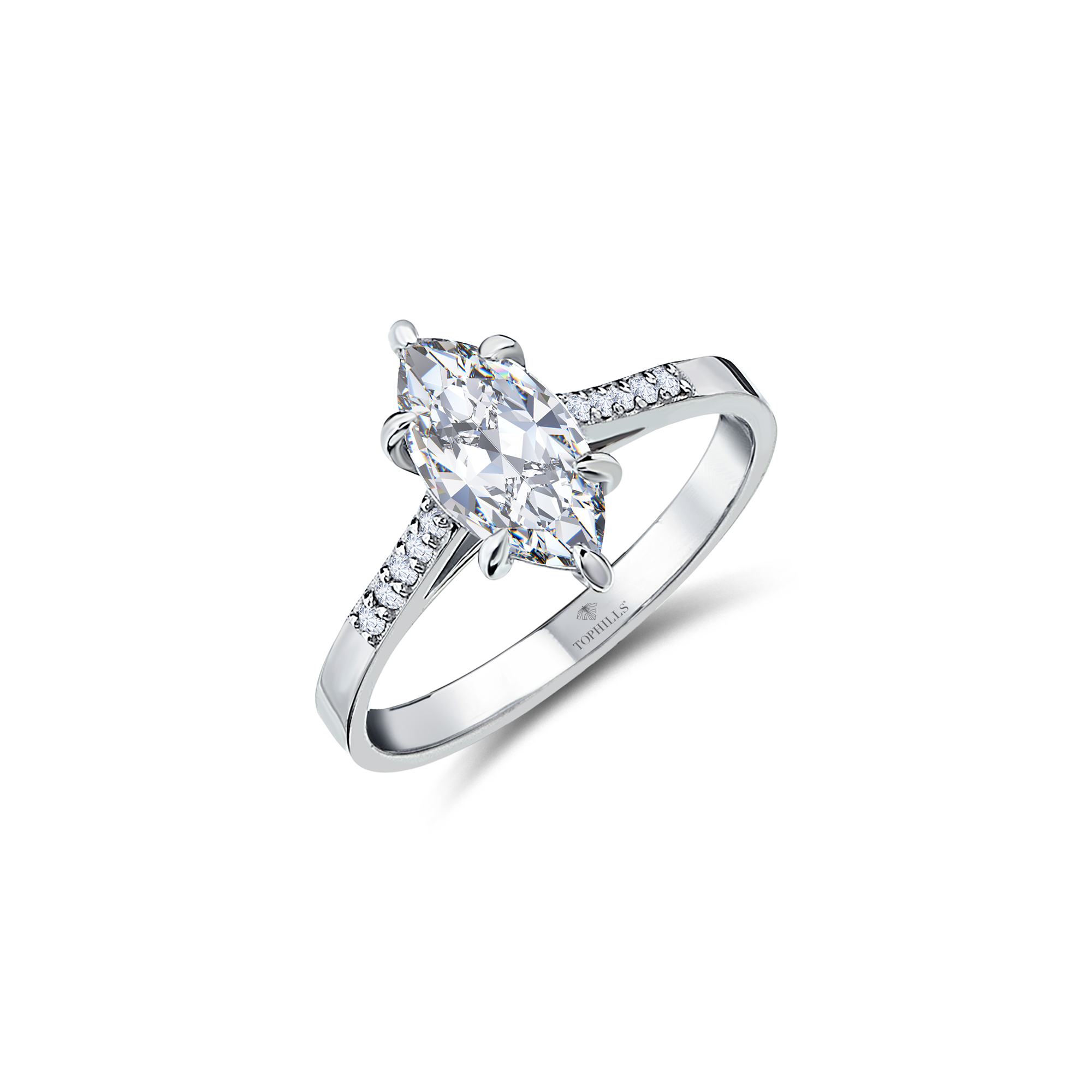 1,50 Karat Diamond Hybrid Gold Ring
