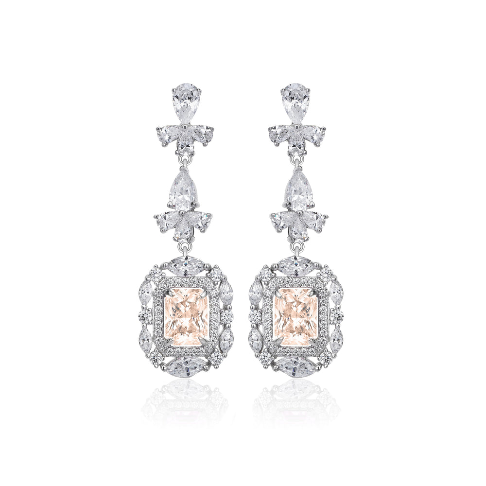 10 Karat Sapphire & Diamond Hybrid Gold Earrings