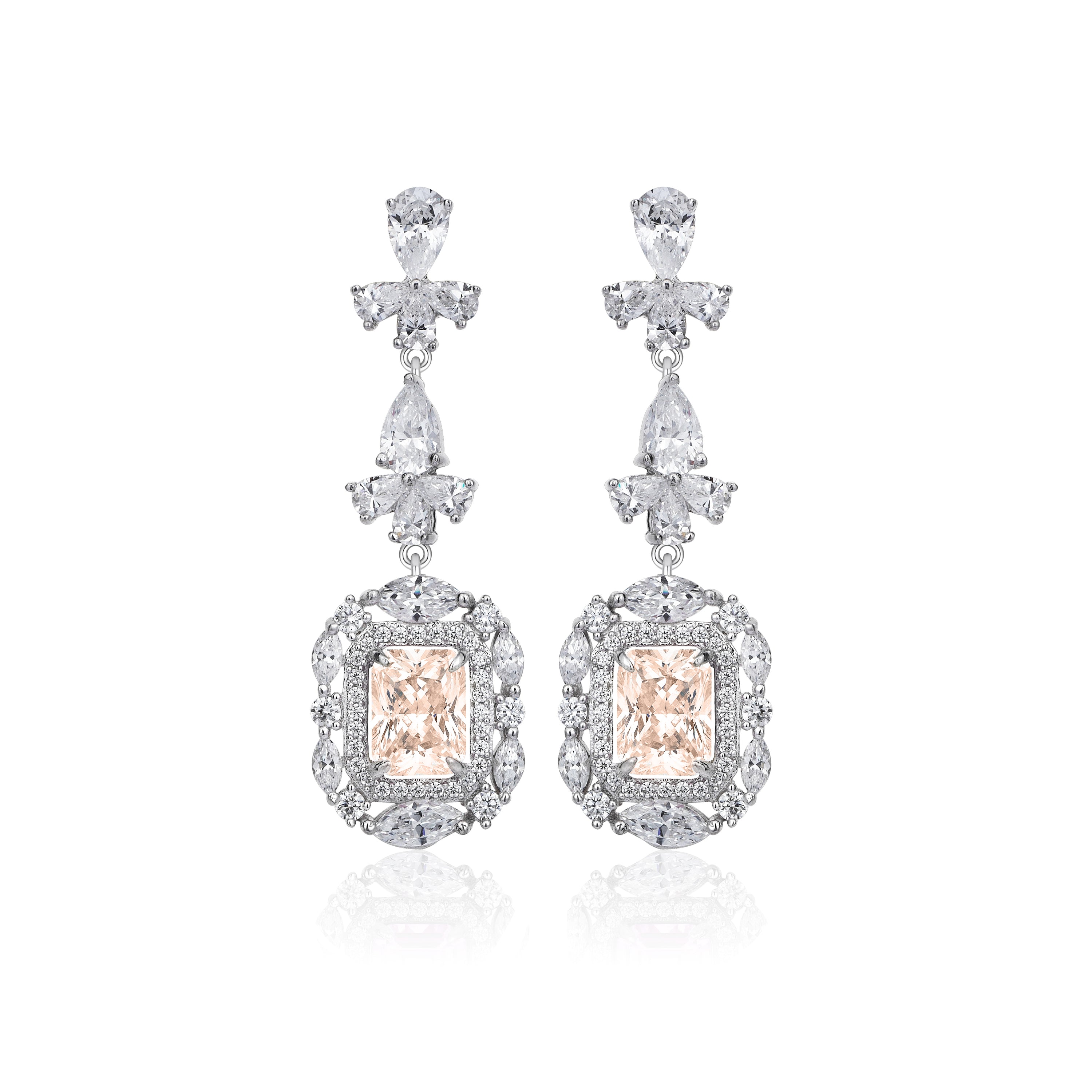 10 Karat Sapphire & Diamond Hybrid Gold Ohrringe