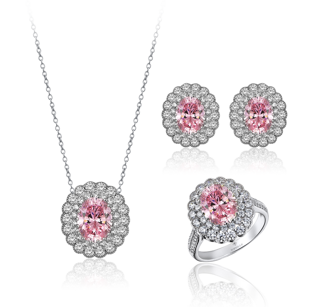 Bonny Tasarım Oval Pırlanta Set