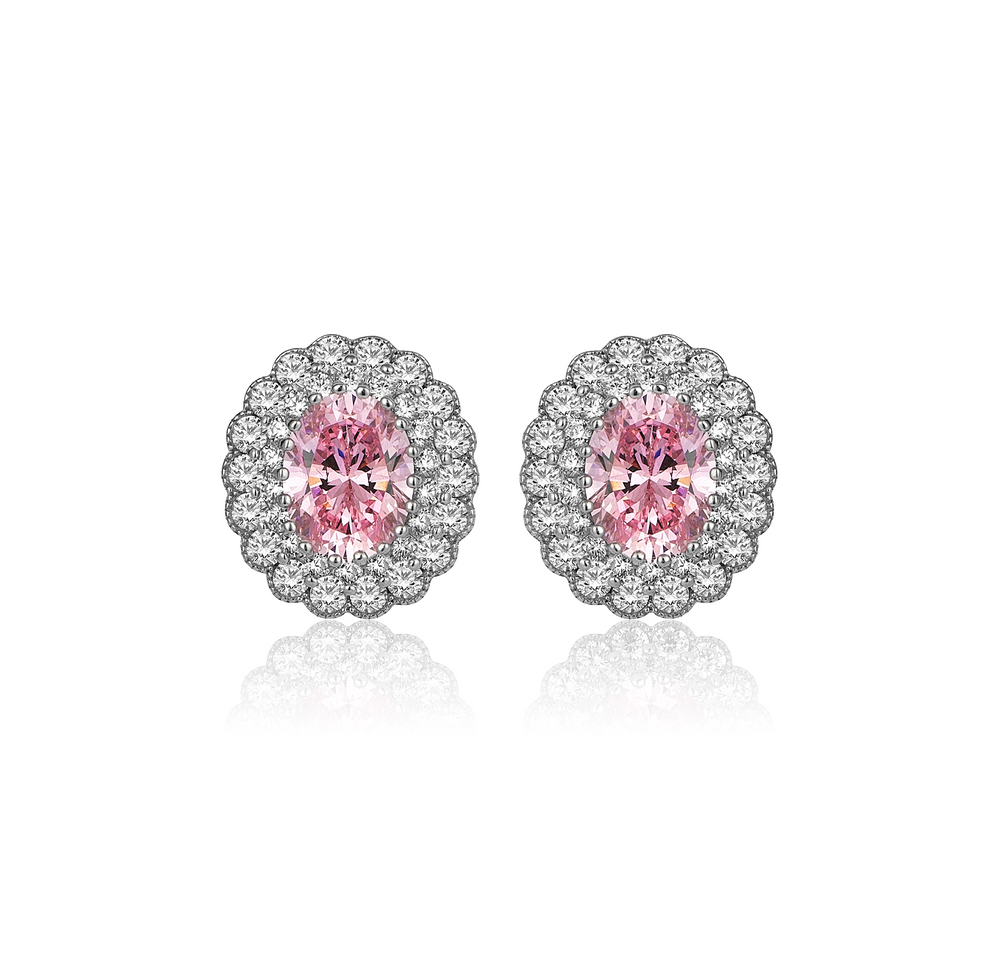 Boucles d'oreilles en or hybride de diamant 5 karat