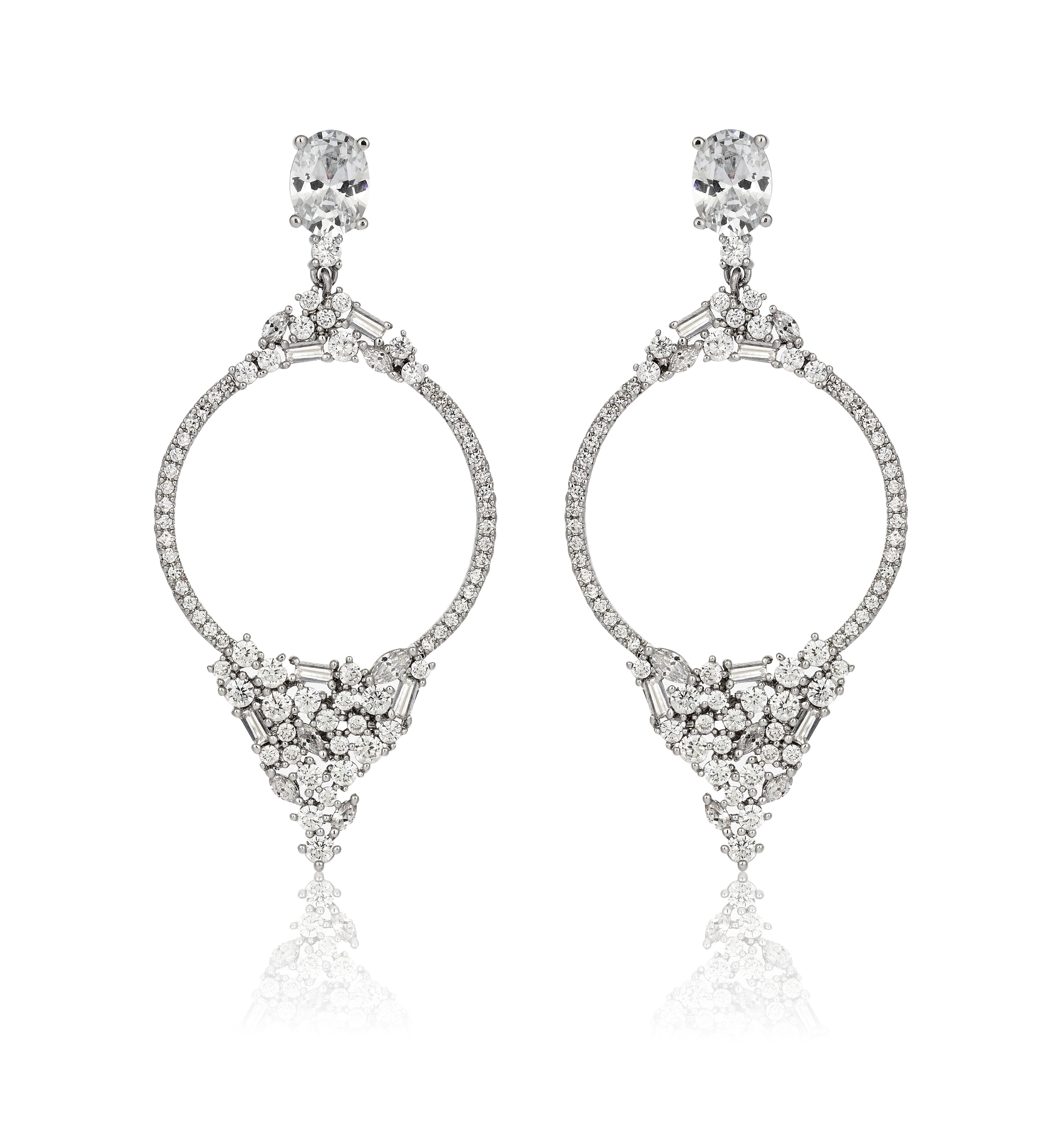 7 Karat Diamond Hybrid Gold Ohrringe