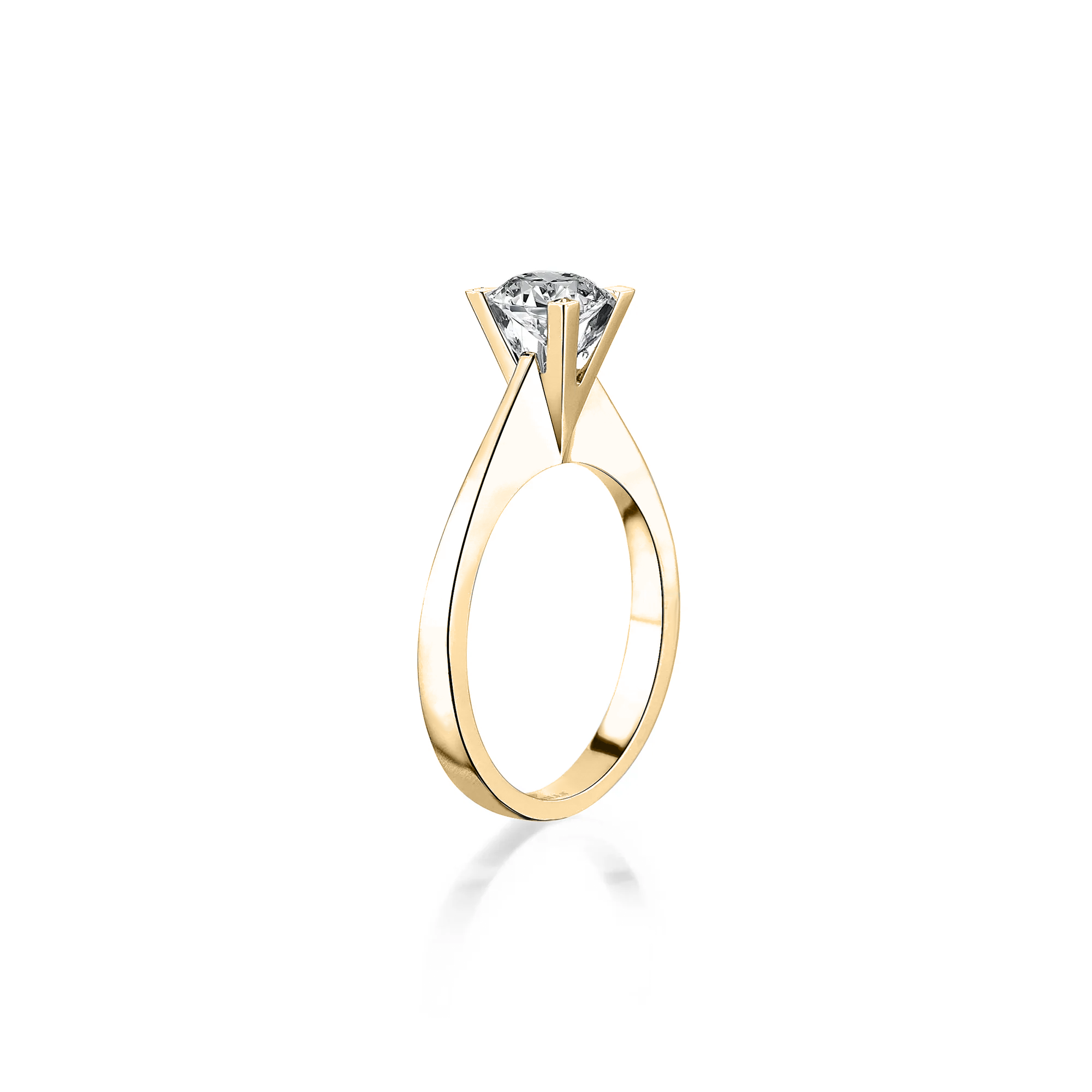 Anneau de solitas en or hybride en diamant