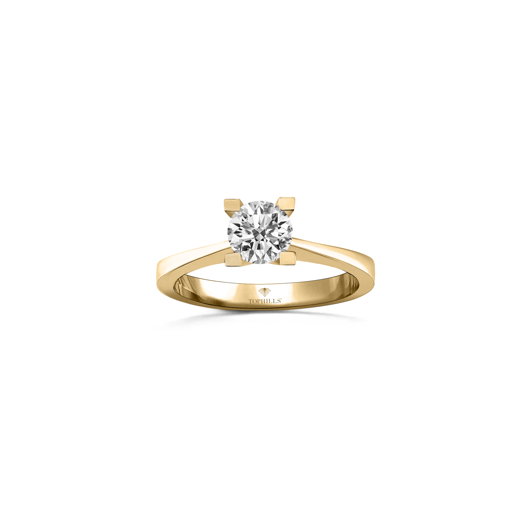 Anneau de solitas en or hybride en diamant