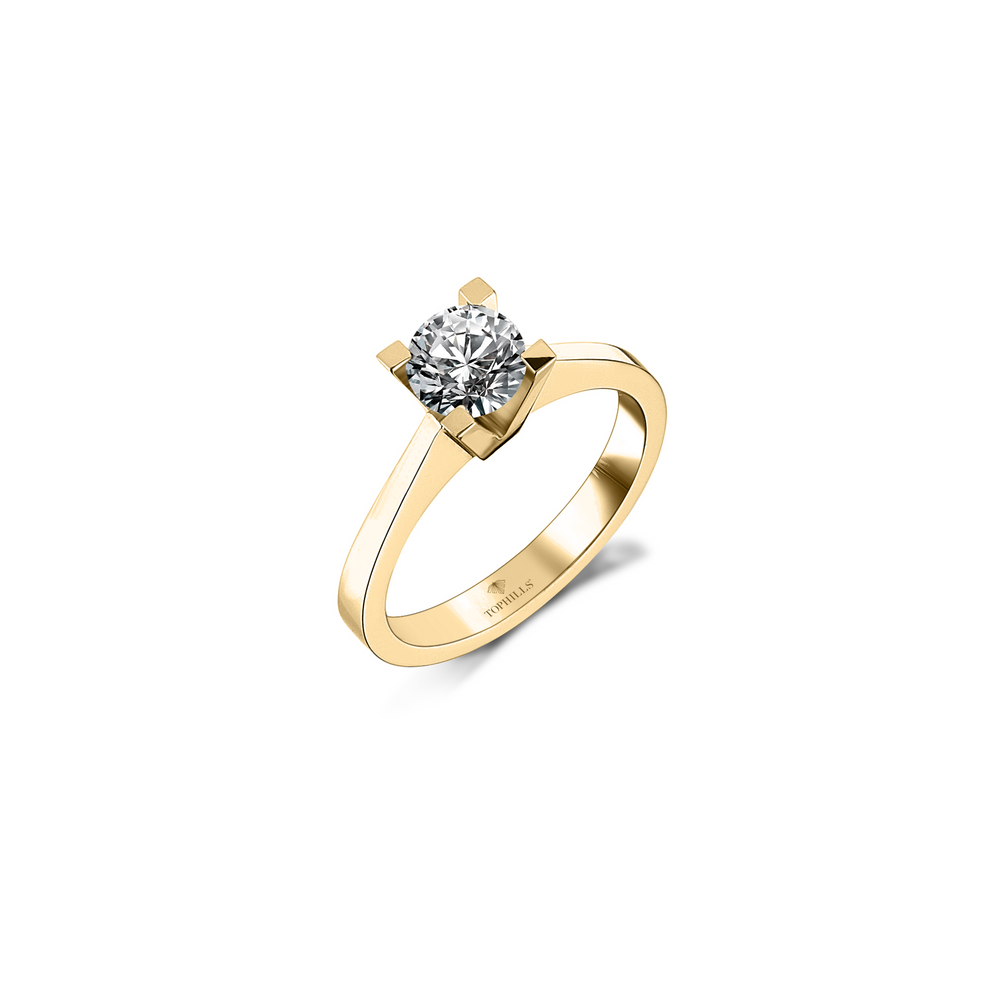Diamond Hybrid Gold Solitas Ring