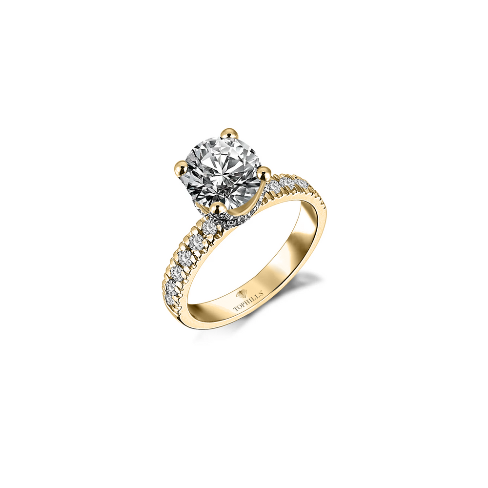 3 Karat Diamond Hybrid Gold Solitae Ring
