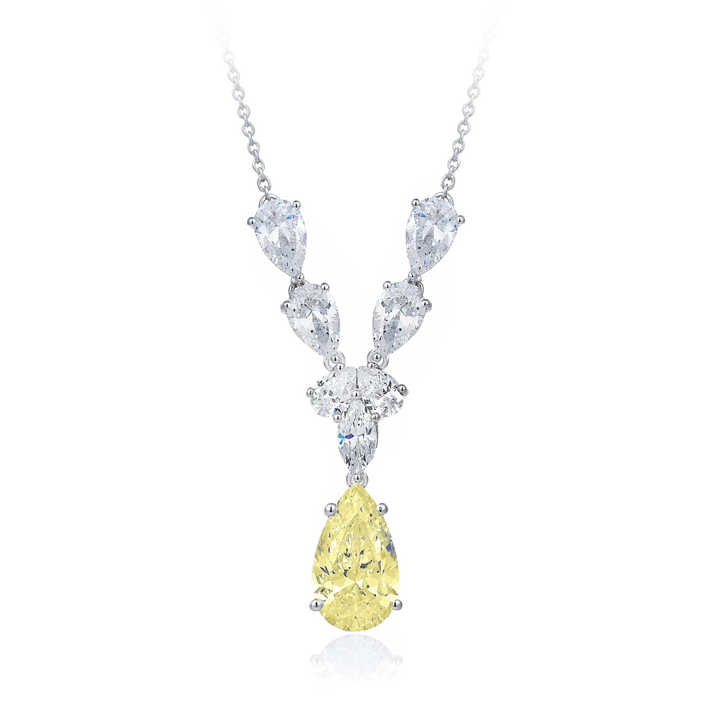 8 CARAT Diamond Hybrid Gold Necklace