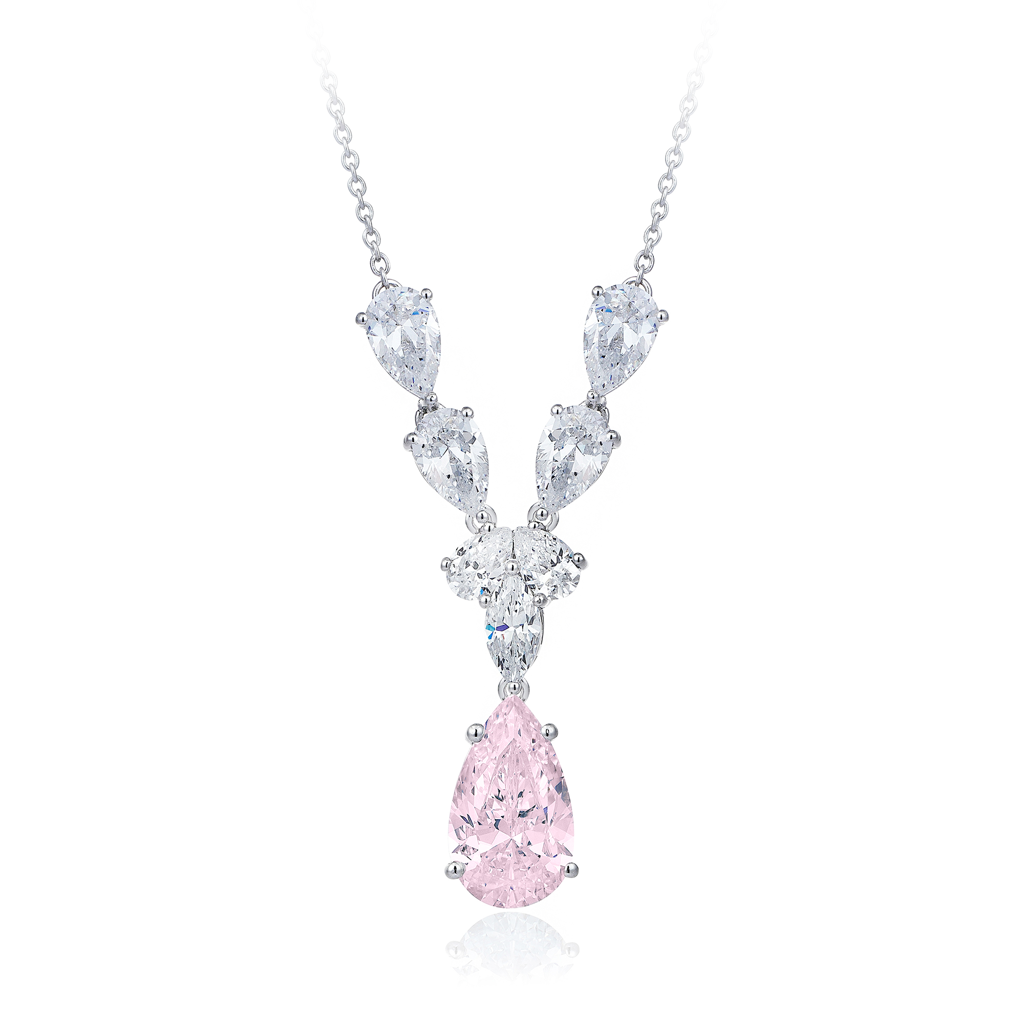 8 Karat Diamond Hybrid Gold Halskette