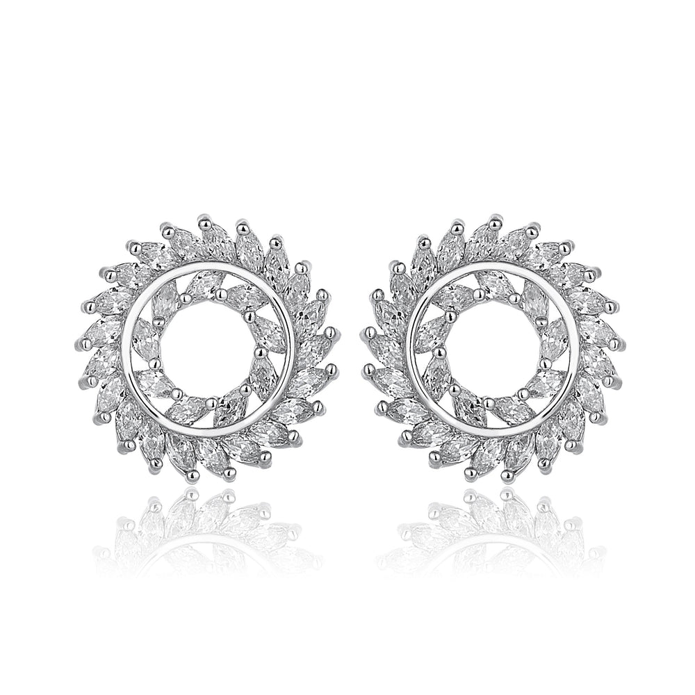 2 Karat Pırlanta Hibrit Altın Küpe Tophills 